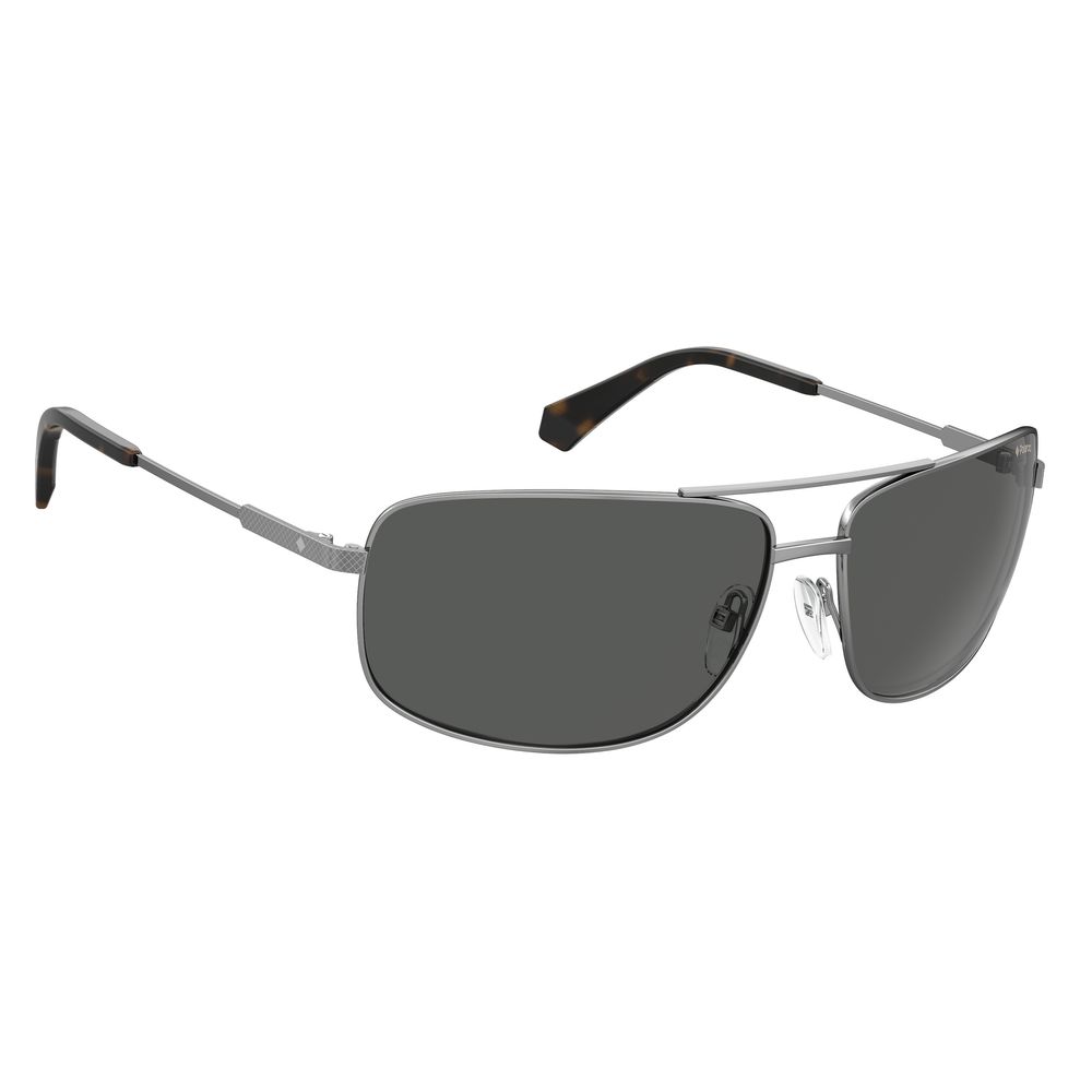 Polaroid Gray Metal Sunglasses for Sophisticated Style