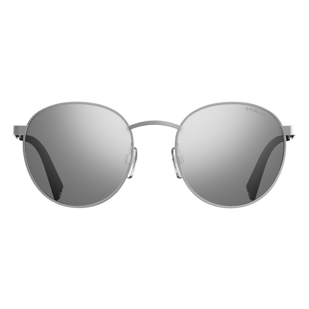 Polaroid Silver Metal Sunglasses with Polarized Lenses