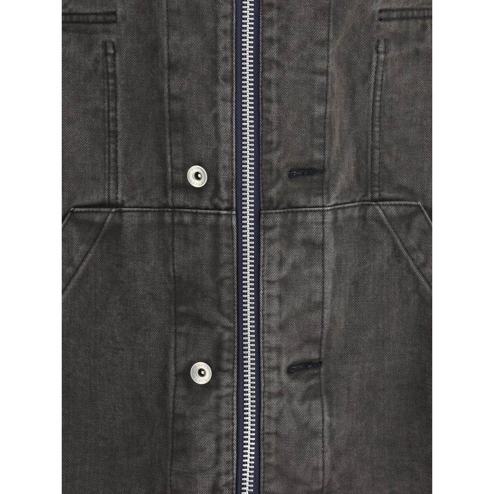 Sacai Blue Cotton Denim Jacket - Contemporary Luxury Redefined