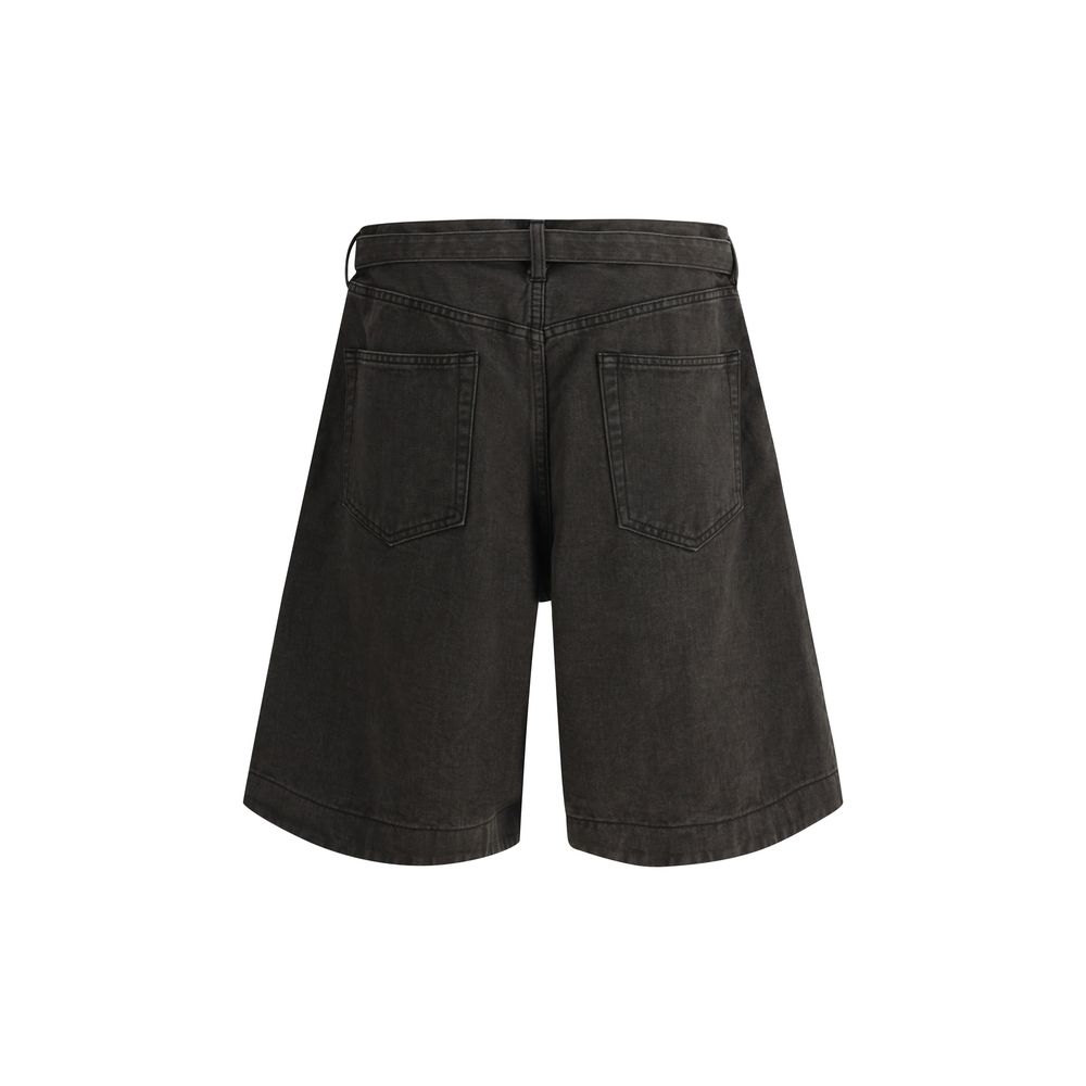 Sacai Blue Cotton Denim Shorts: Contemporary Elegance Redefined