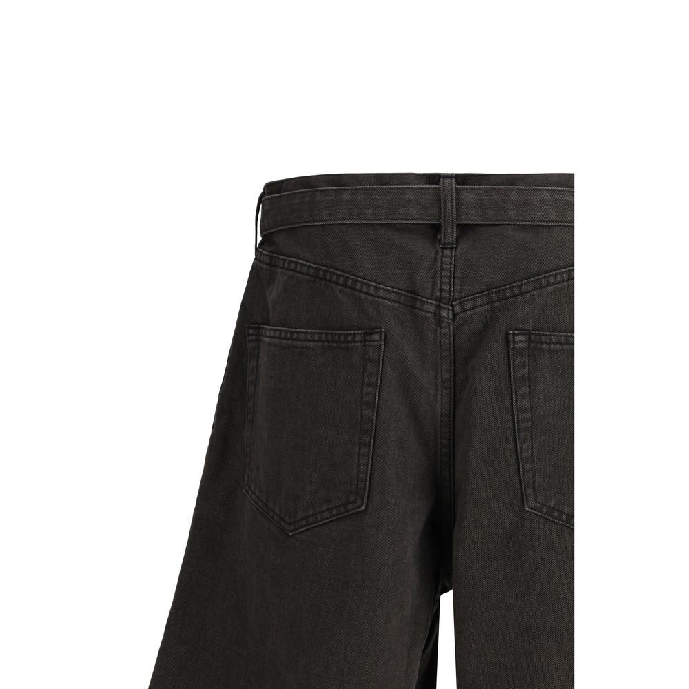 Sacai Blue Cotton Denim Shorts: Contemporary Elegance Redefined