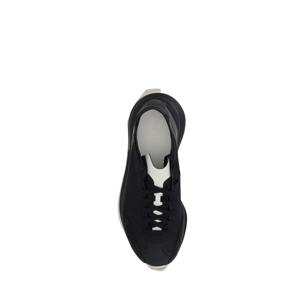 Y-3 White Leather S-Gendo Run Sneakers: Elevated Sports Luxury Footwear