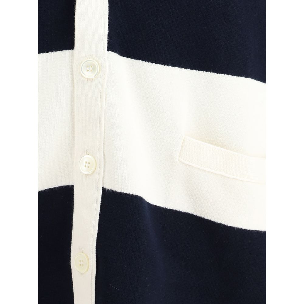 Thom Browne Grey Luxurious Cotton Blend Cardigan