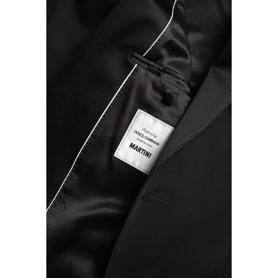 Dolce & Gabbana Black Wool Single Breasted MARTINI Blazer