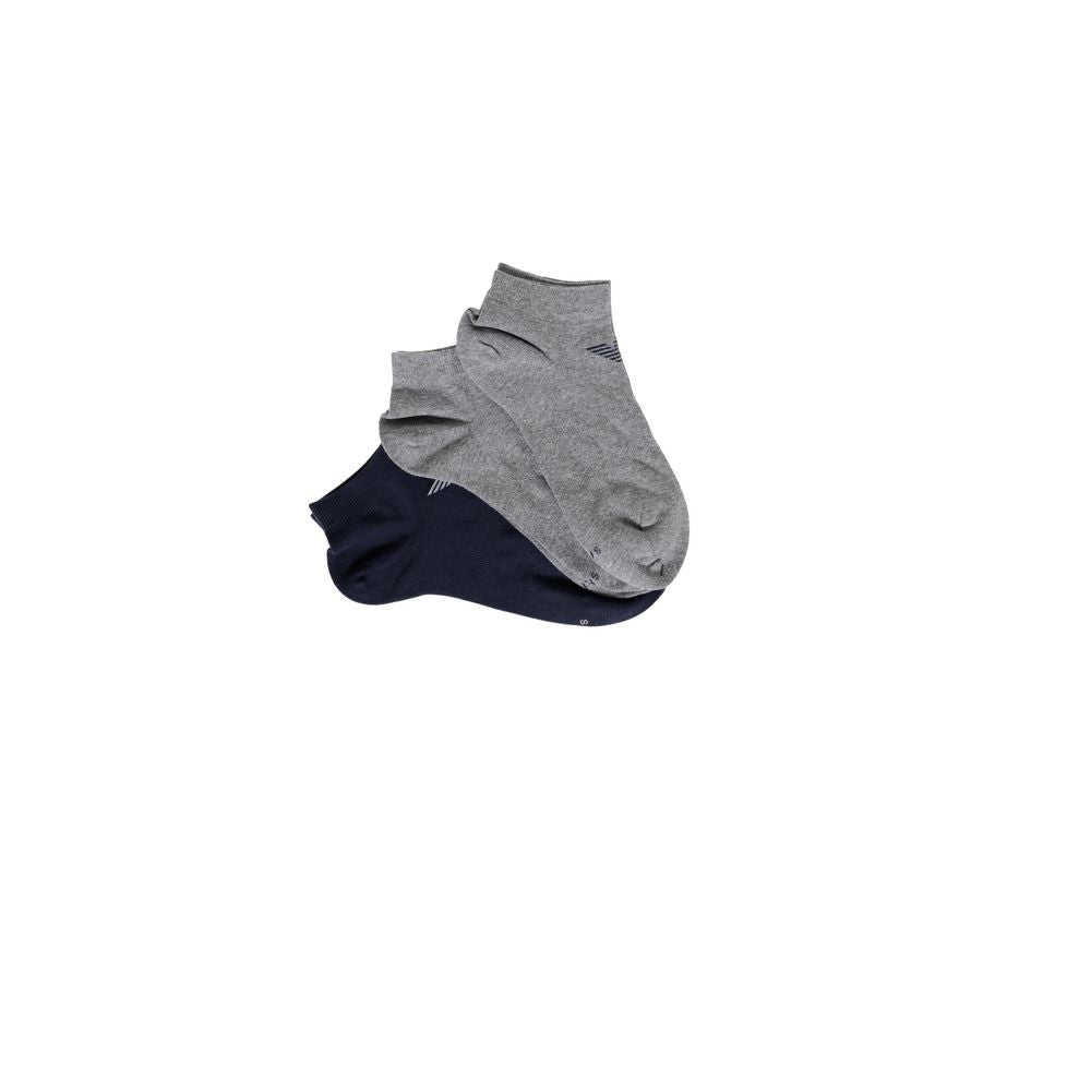 Emporio Armani Blue Cotton Sock for Elevated Style