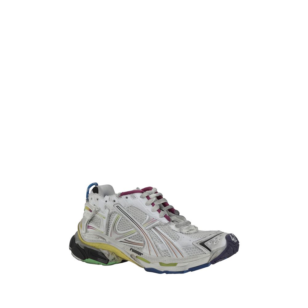Balenciaga White Mesh Runner Sneakers: Iconic Luxury Footwear Redefined