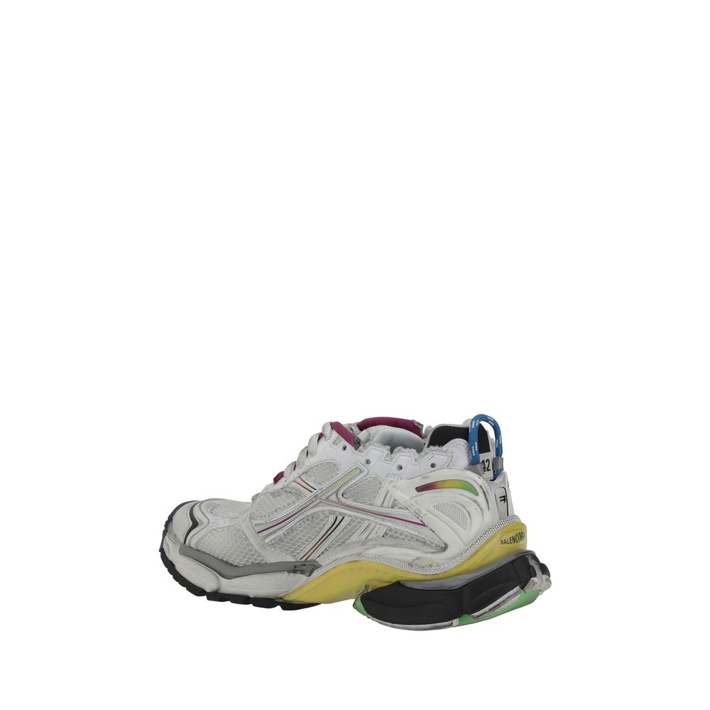 Balenciaga White Mesh Runner Sneakers: Iconic Luxury Footwear Redefined