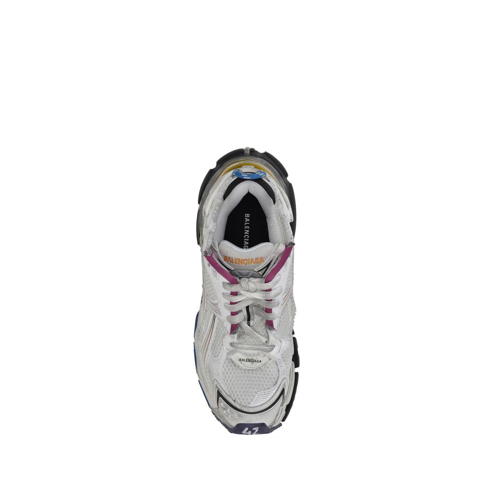 Balenciaga White Mesh Runner Sneakers: Iconic Luxury Footwear Redefined