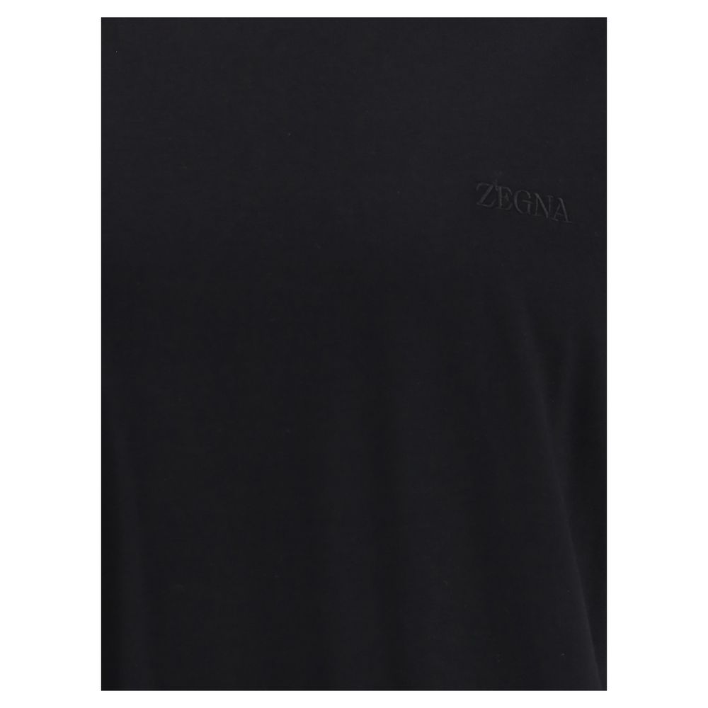 ZEGNA White Cotton T-Shirt for Effortless Sophistication