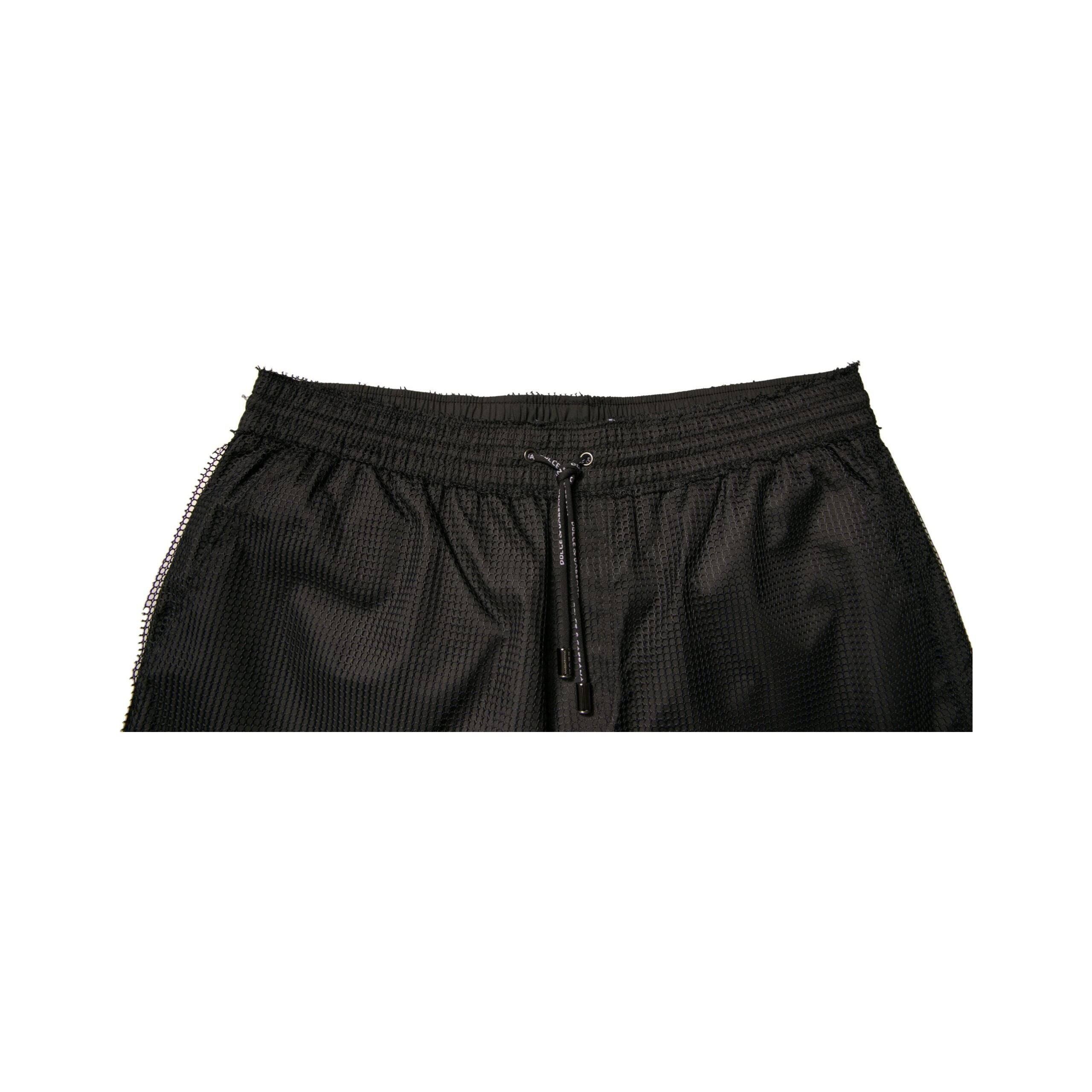 Dolce & Gabbana Black Jersey Mid Waist Shorts