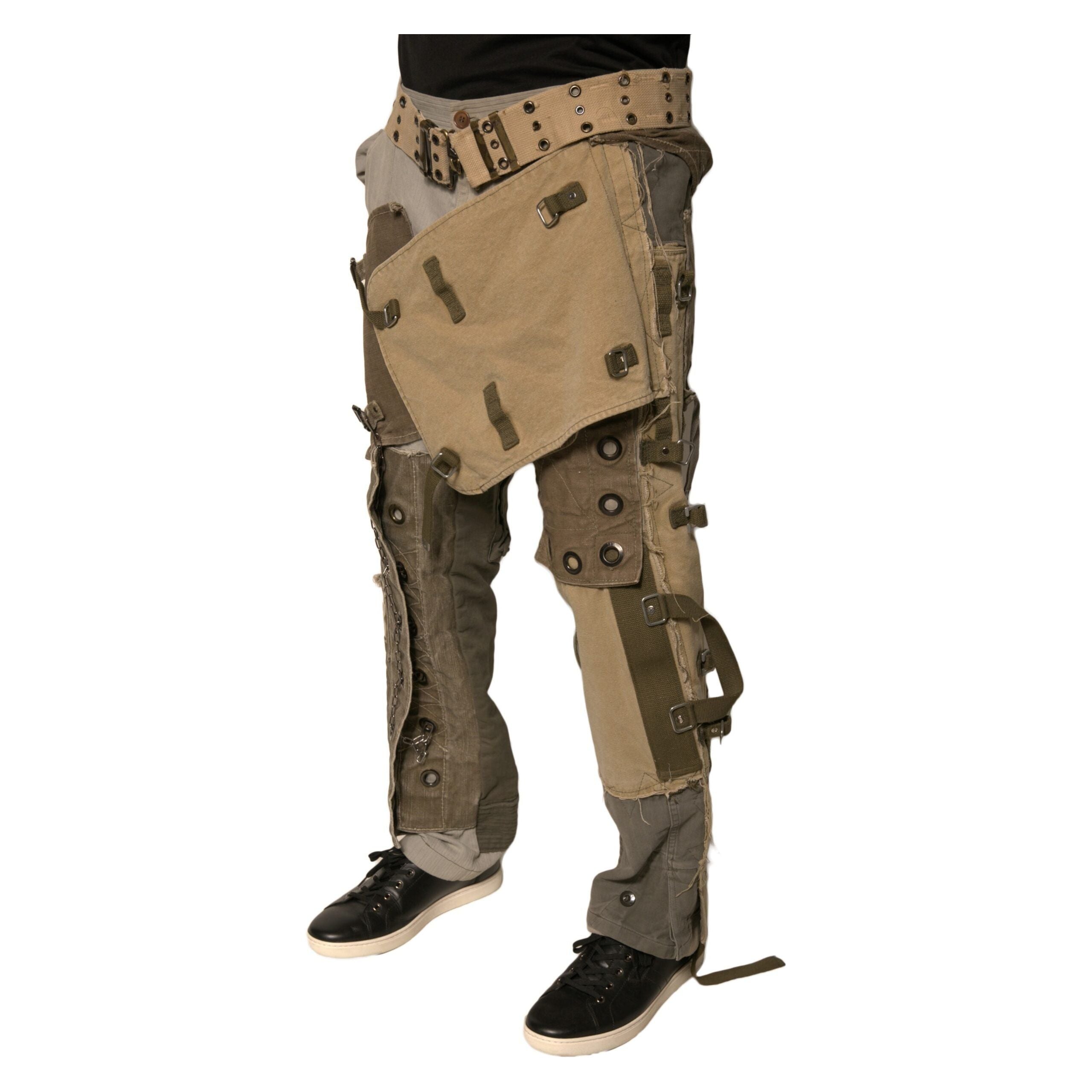 Dolce & Gabbana Multicolor Cotton Cargo Pants