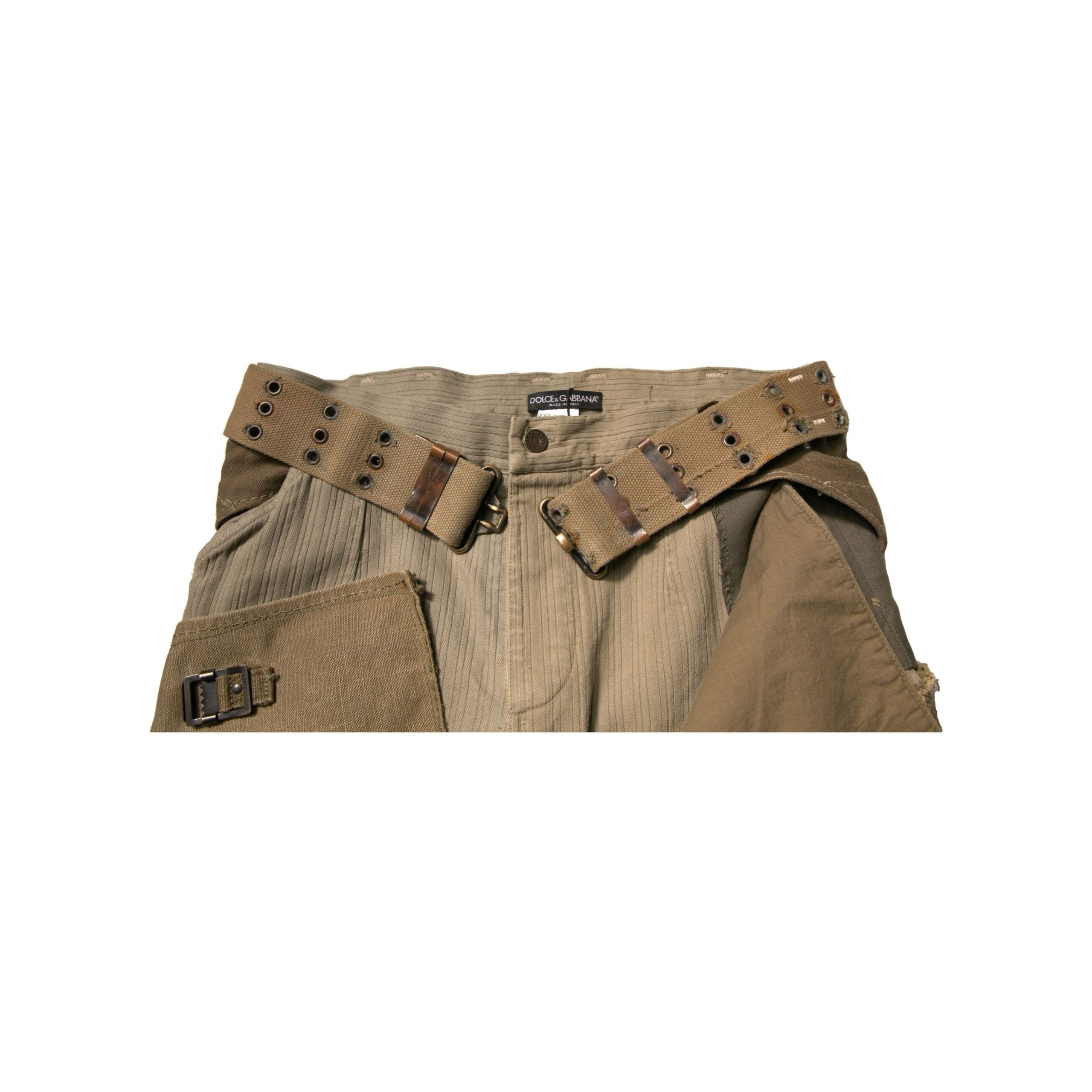 Dolce & Gabbana Multicolor Cotton Cargo Pants