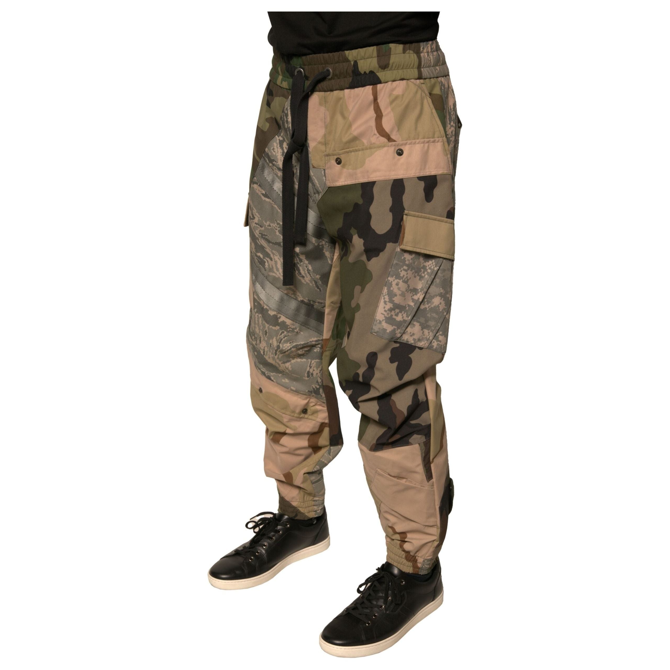 Dolce & Gabbana Multicolor Cotton Jogger Sweatpants