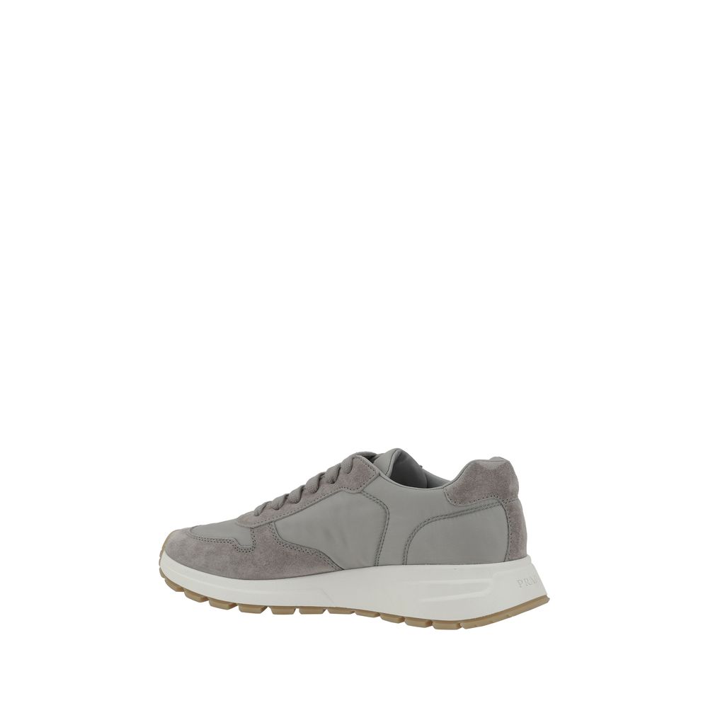 Prada White Suede Sneakers: Timeless Elegance in Footwear