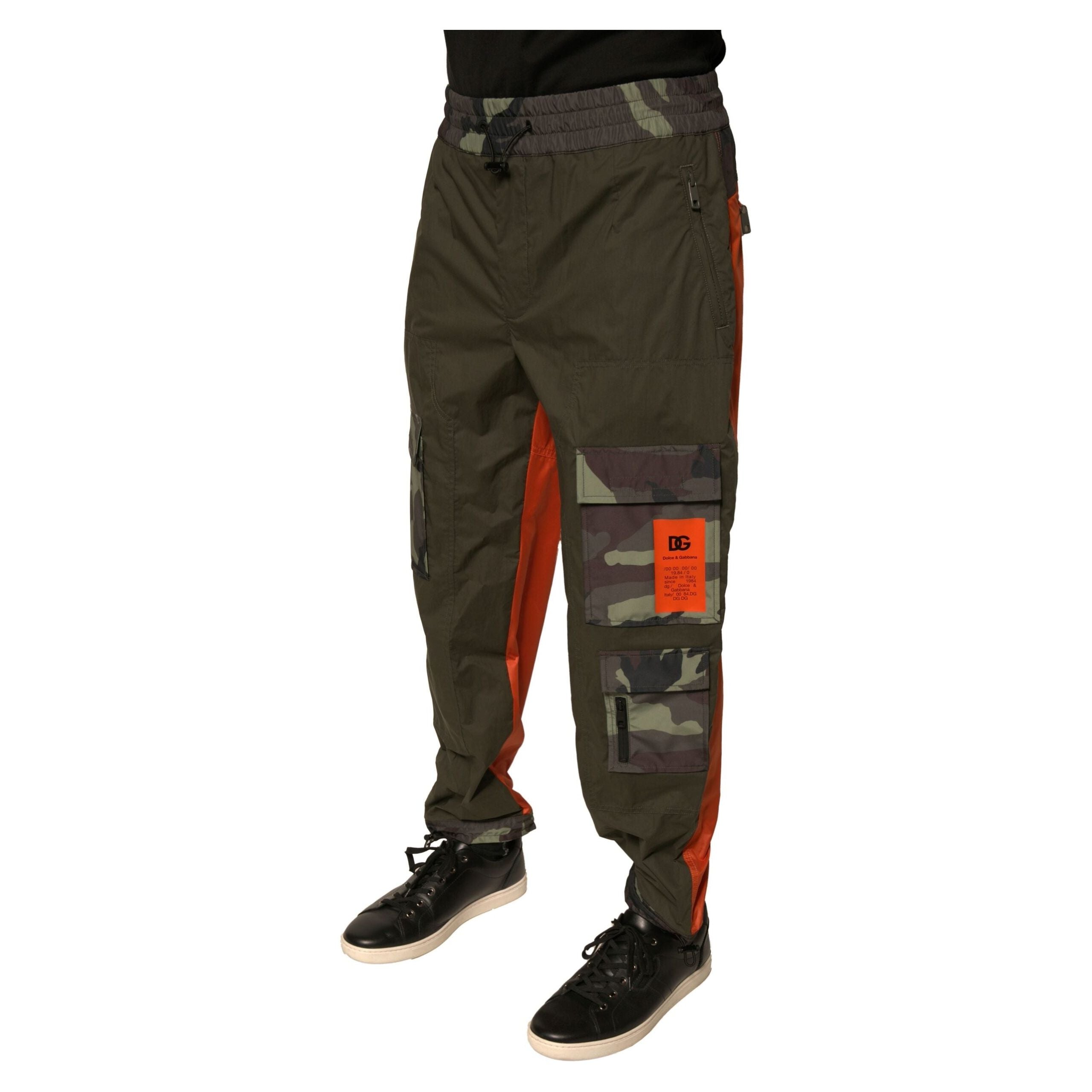 Dolce & Gabbana Multicolor Cotton Jogger Cargo Pants