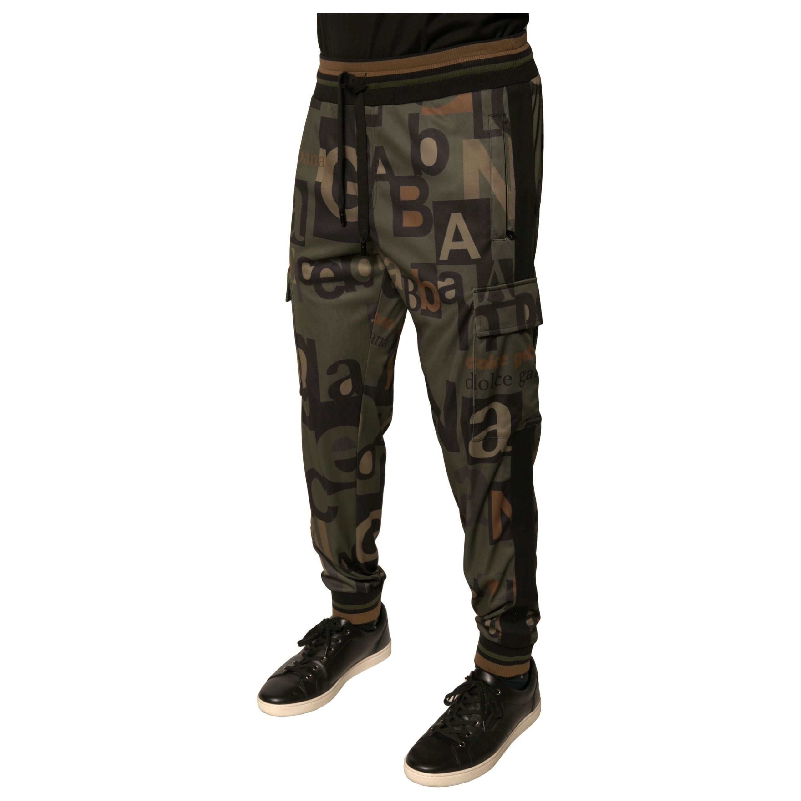 Dolce & Gabbana Multicolor Cotton Cargo Jogger Pants