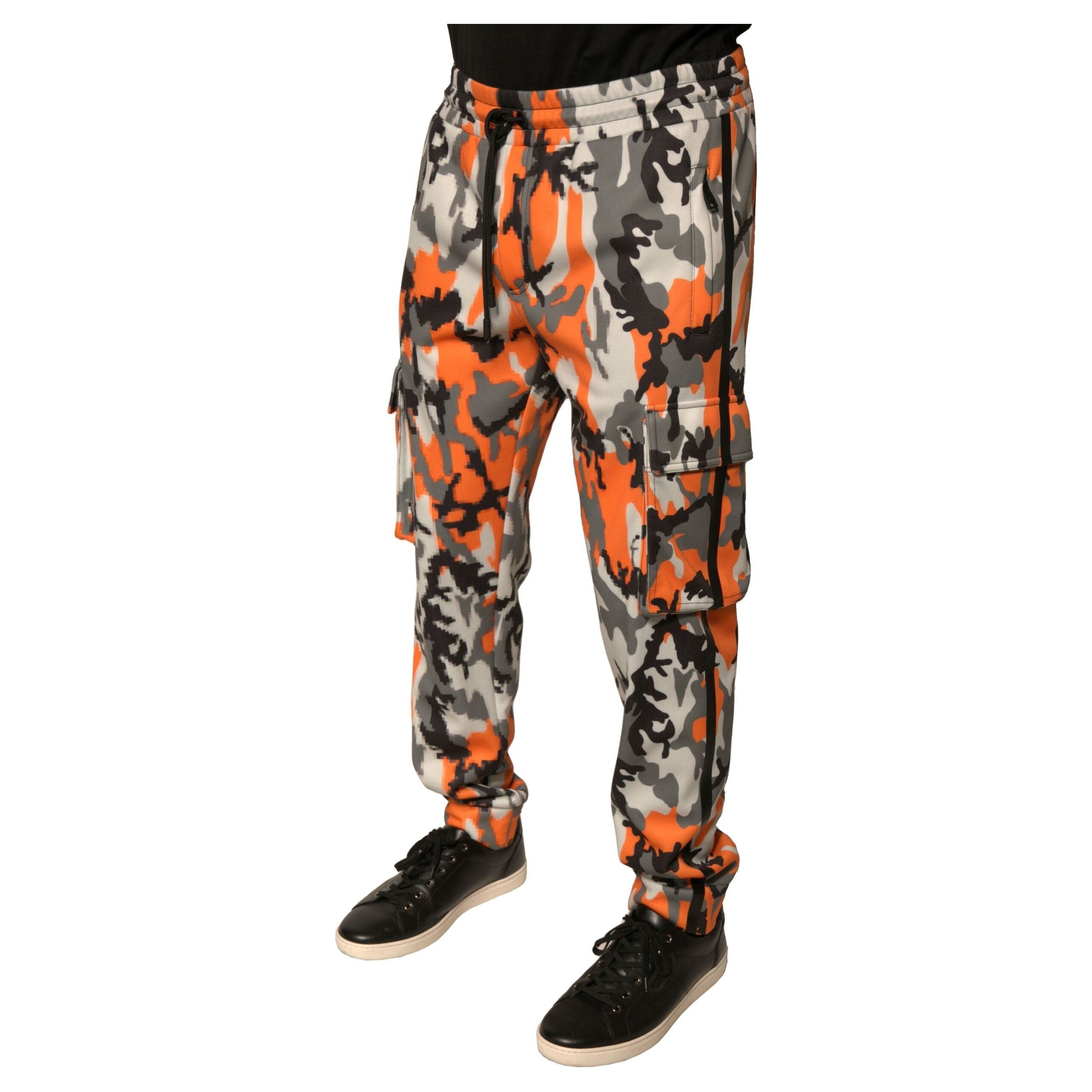 Dolce & Gabbana Multicolor Cotton Cargo Jogger Pants