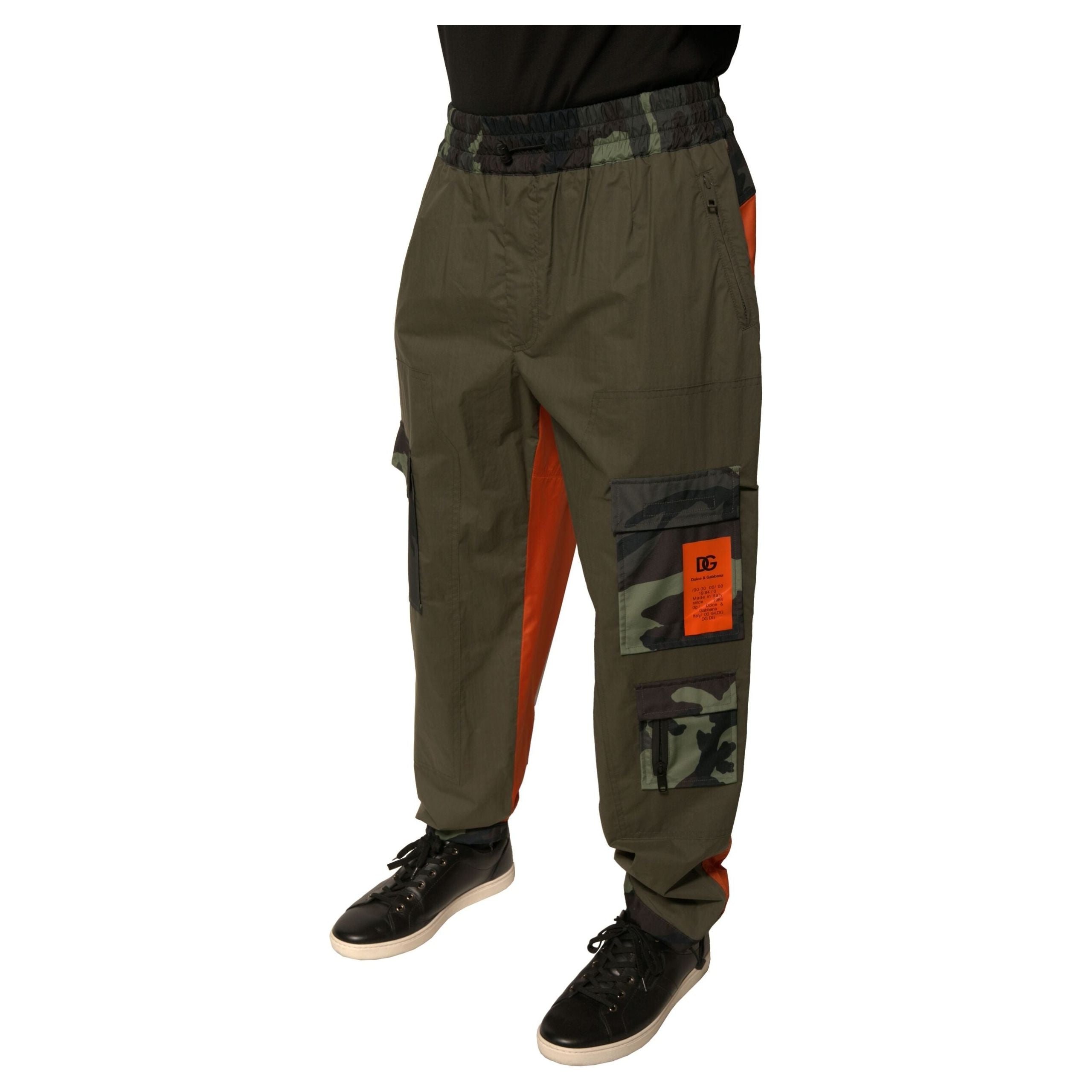 Dolce & Gabbana Multicolor Cotton Jogger Cargo Pants