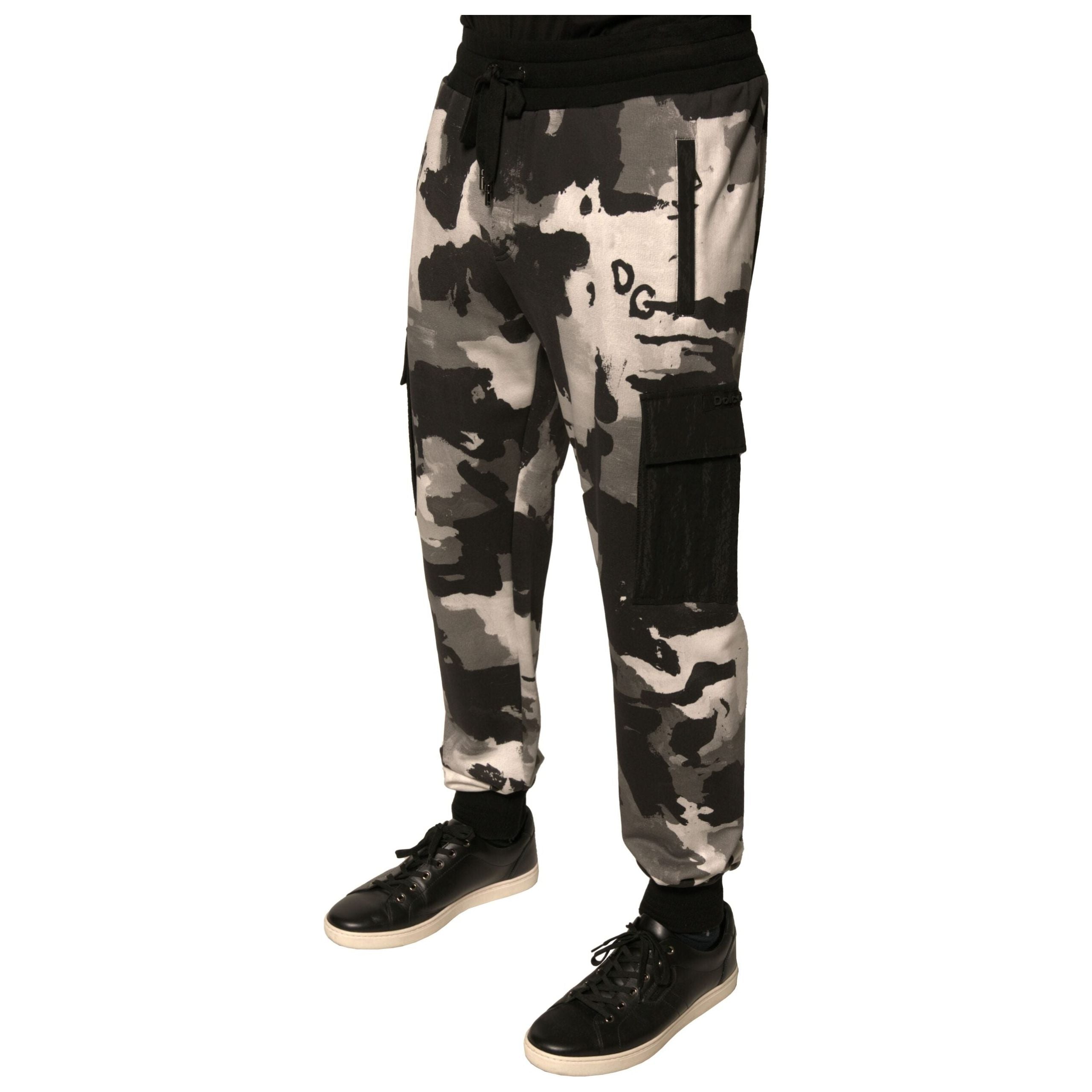Dolce & Gabbana Multicolor Cotton Cargo Jogger Pants