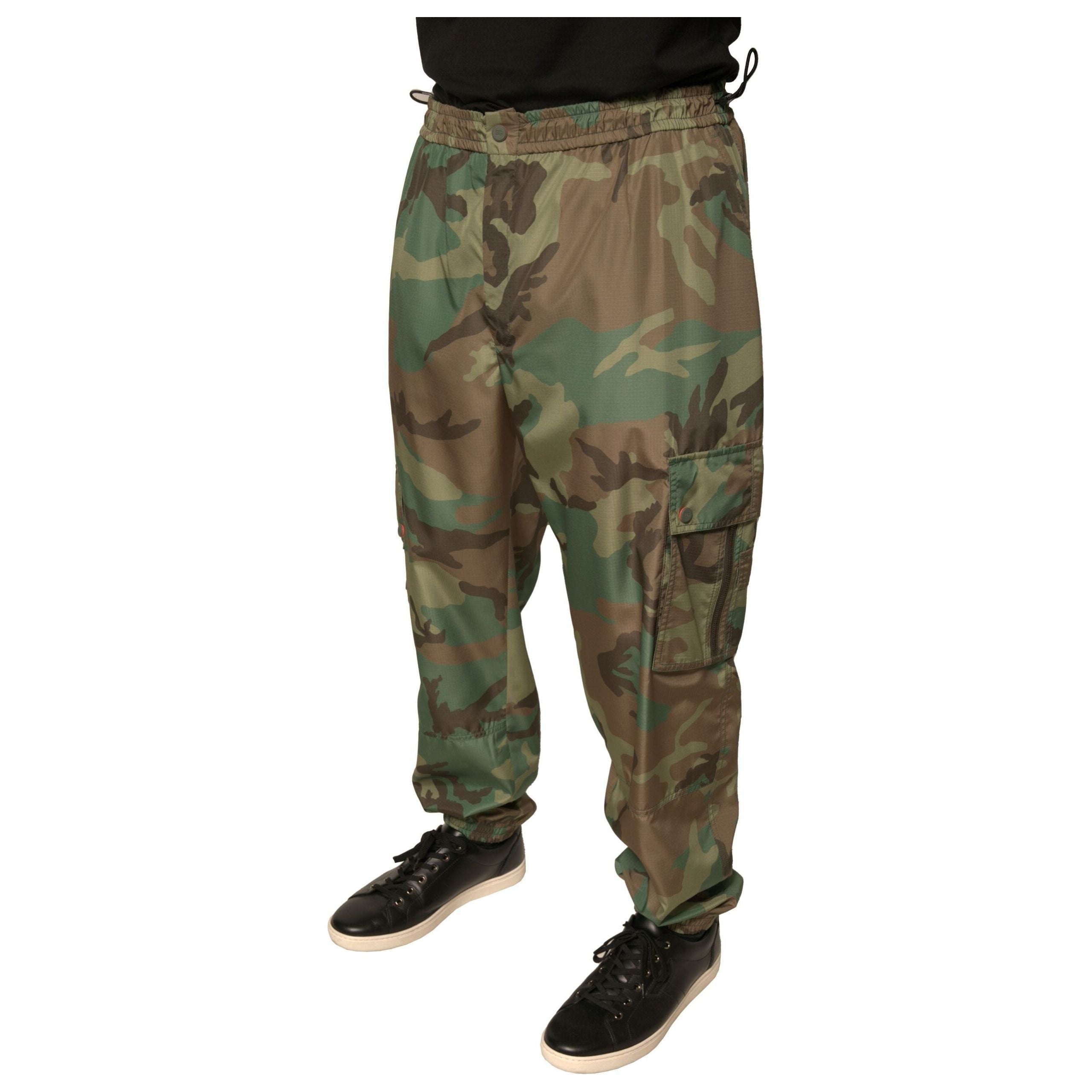 Dolce & Gabbana Multicolor Cotton Cargo Sweatpants