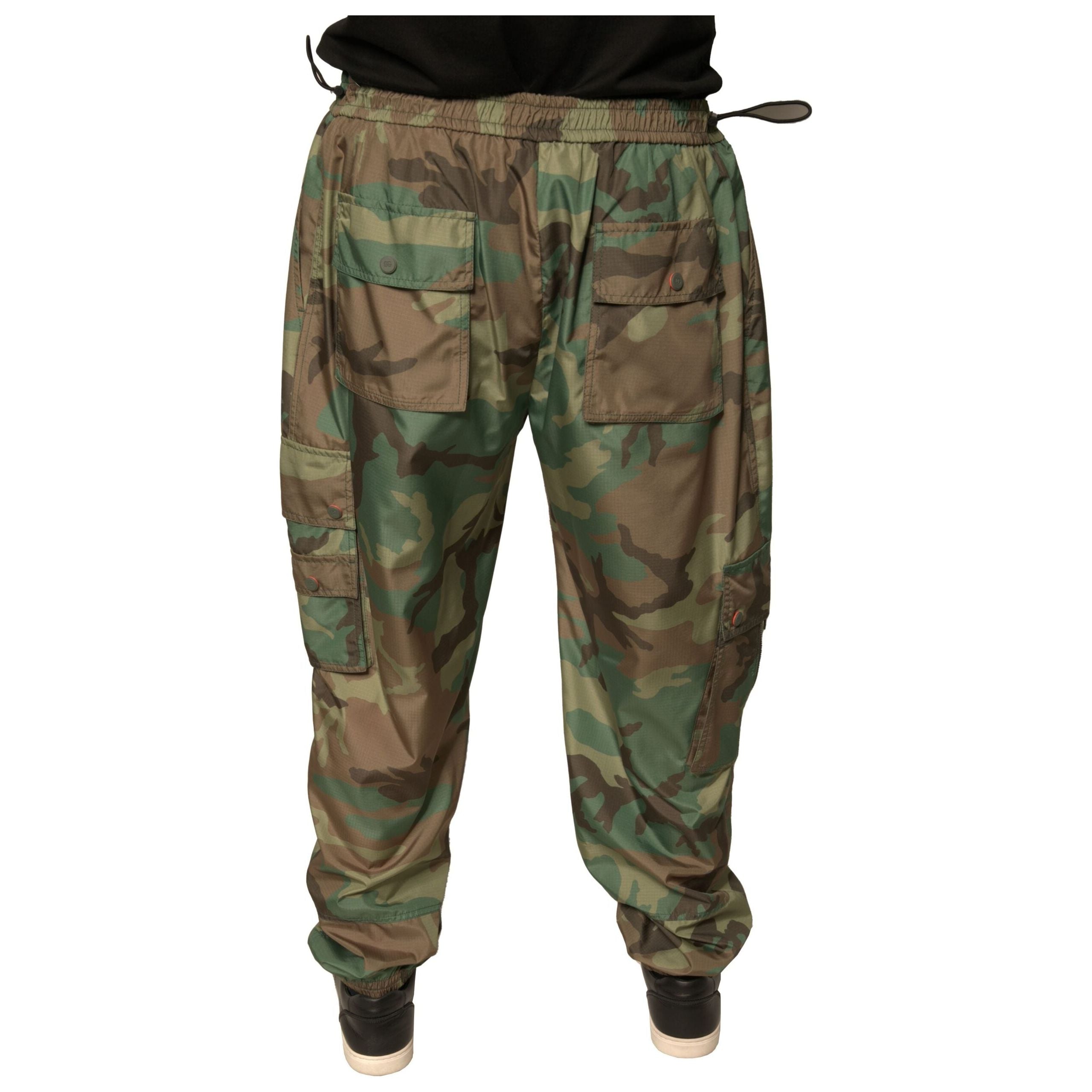 Dolce & Gabbana Multicolor Cotton Cargo Sweatpants
