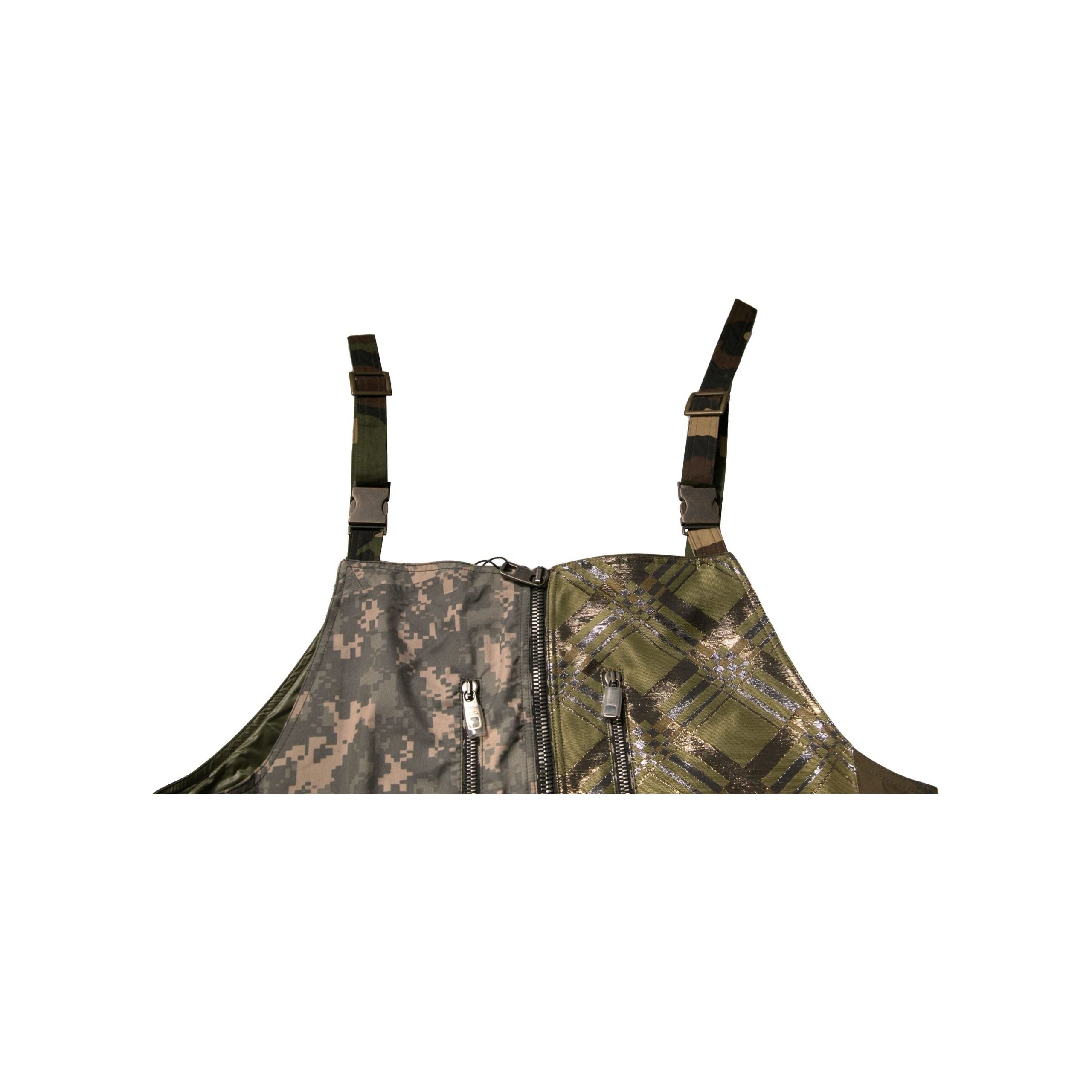 Dolce & Gabbana Multicolor Camouflage Cotton Overall Pants