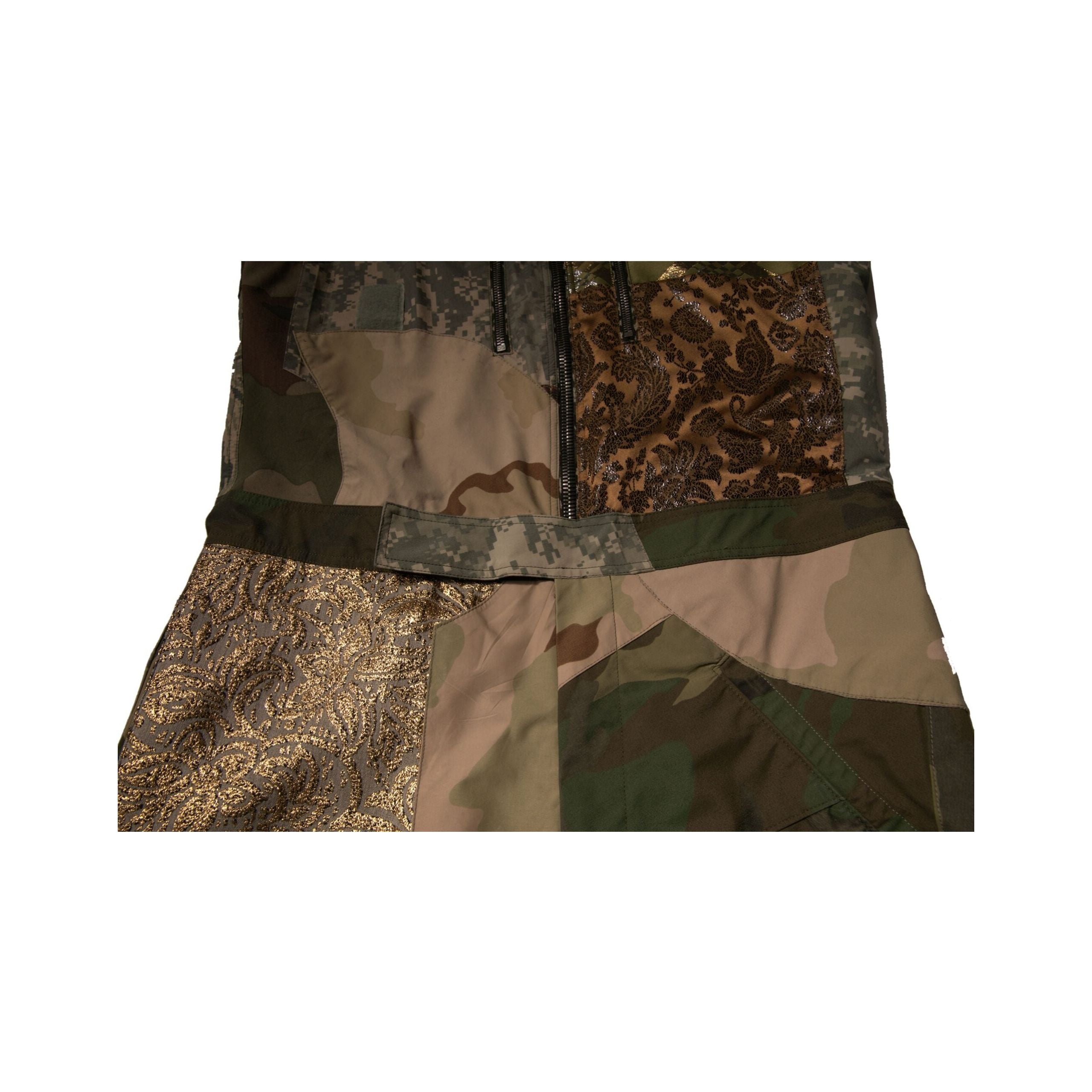 Dolce & Gabbana Multicolor Camouflage Cotton Overall Pants
