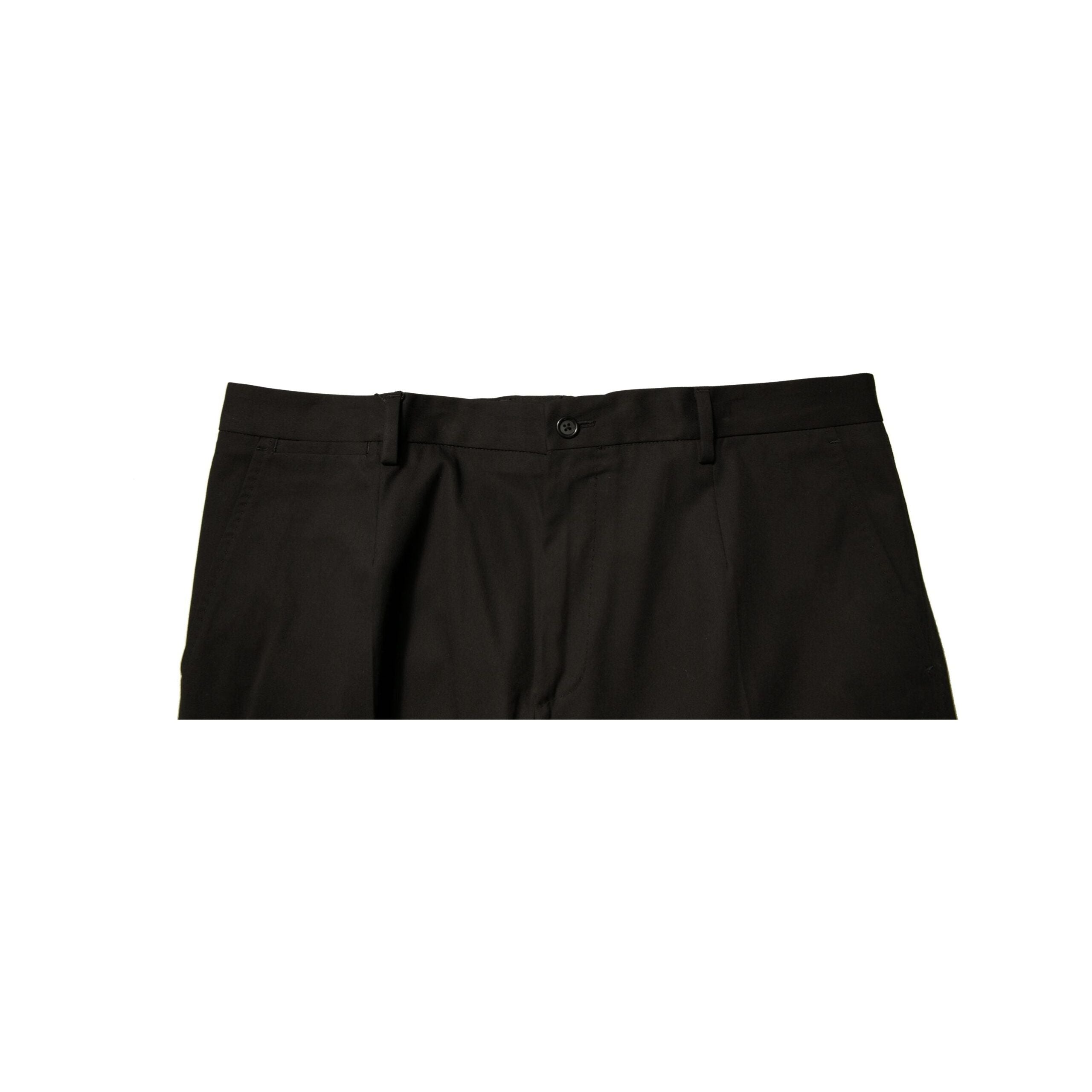 Dolce & Gabbana Black Cotton Cargo Casual Pants