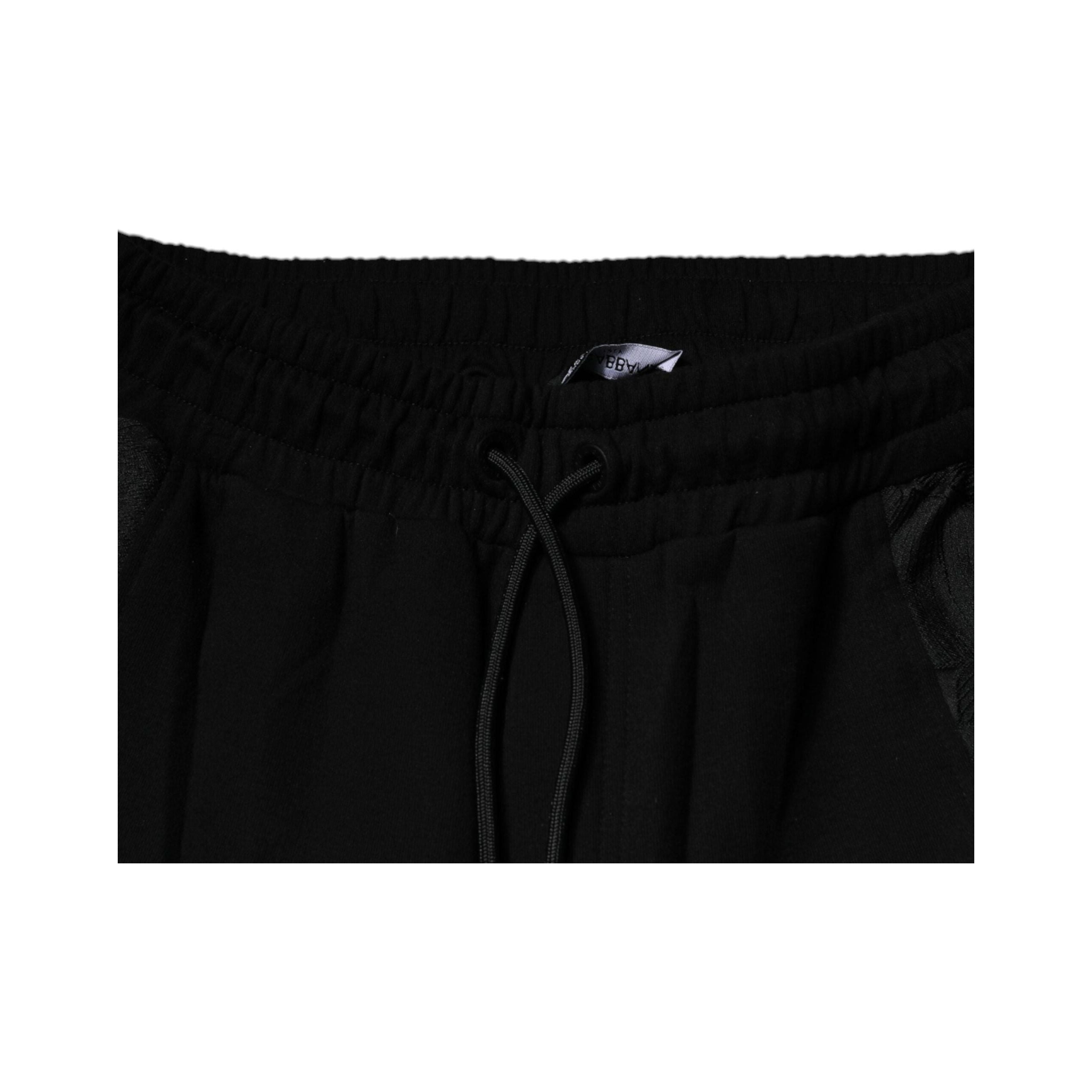 Dolce & Gabbana Black Leopard Cotton Jogger Pants Luxury