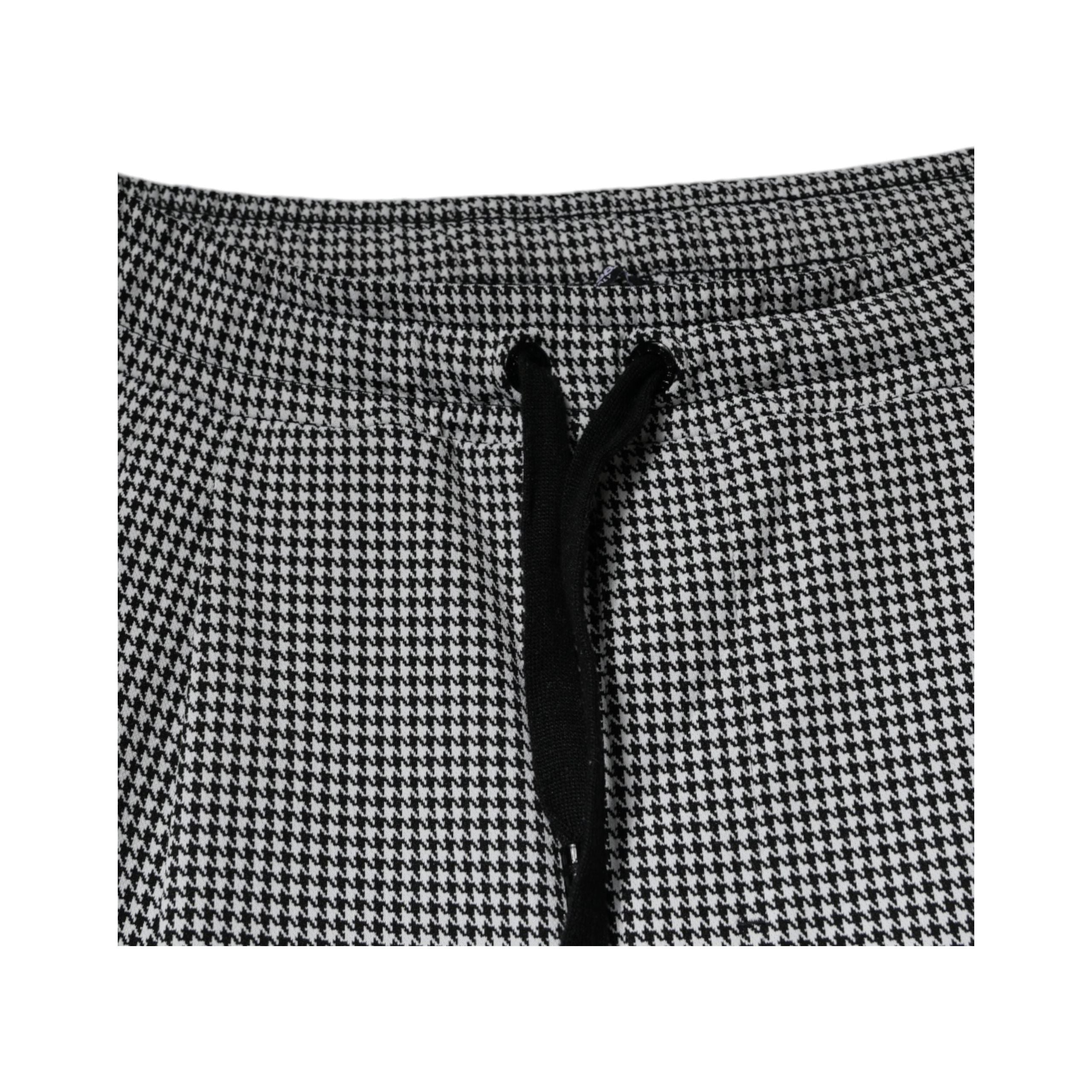 Dolce & Gabbana Black White Houndstooth Dress Pants