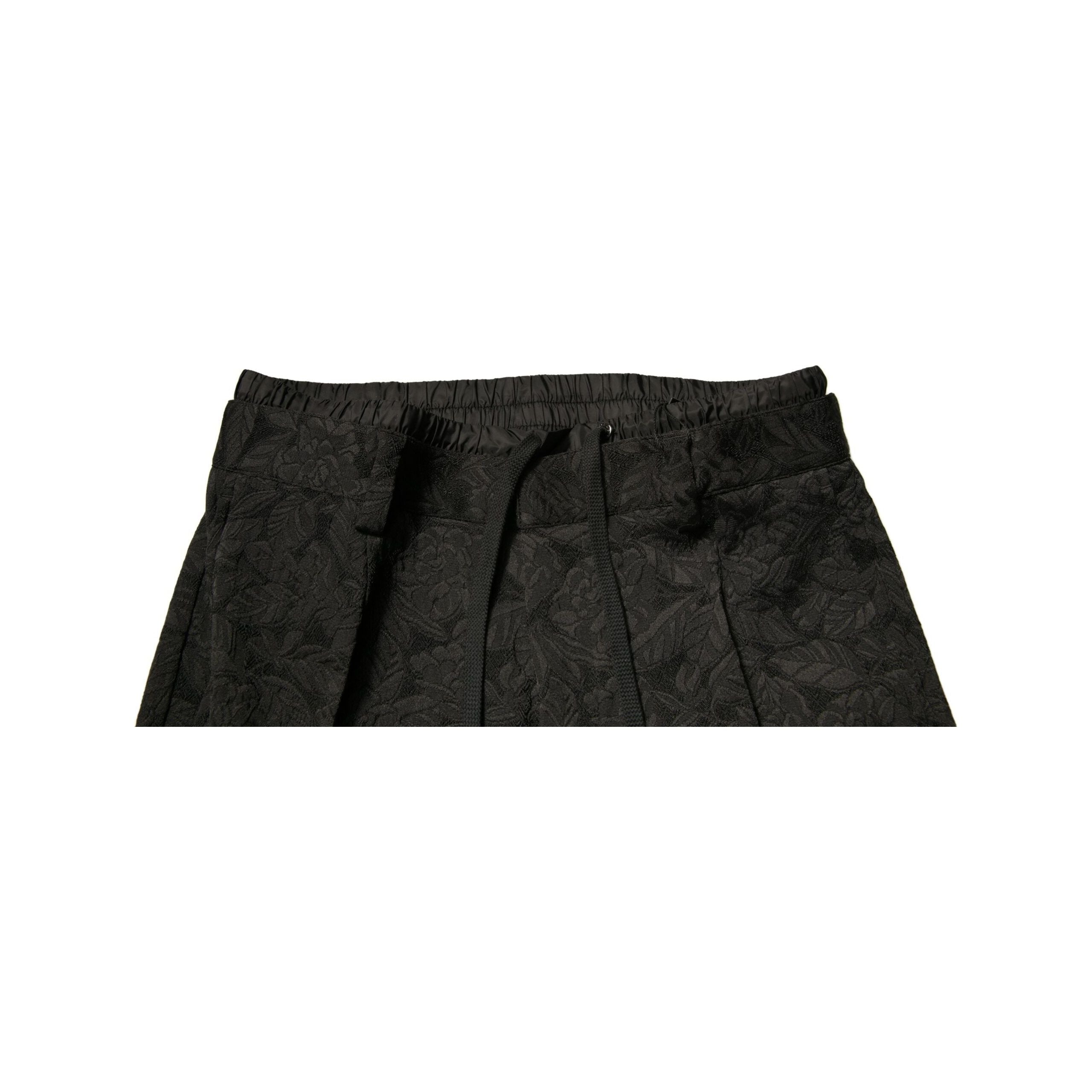 Dolce & Gabbana Black Brocade Skinny Dress Pants