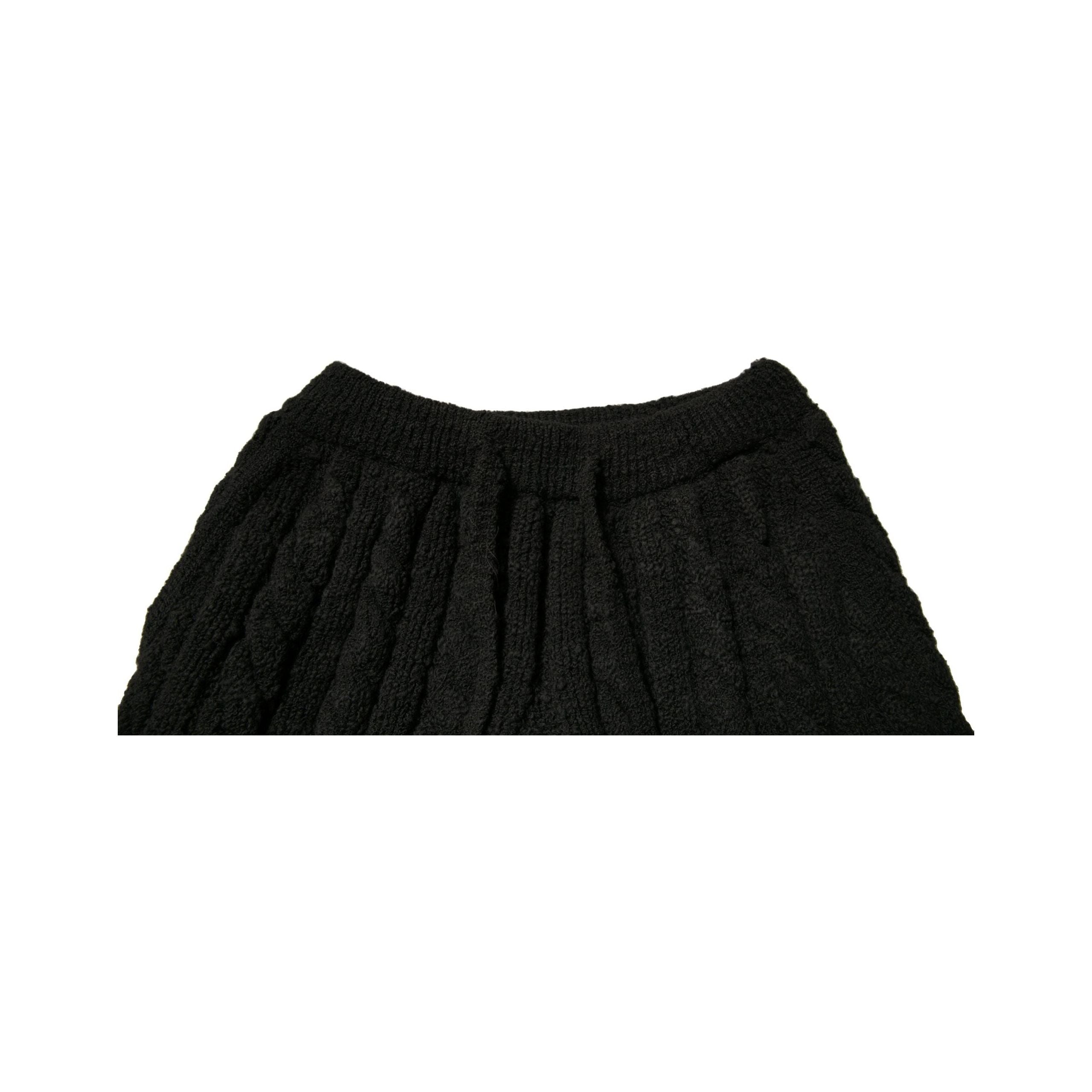 Dolce & Gabbana Black Wool Knitted Skinny Pants Elegance