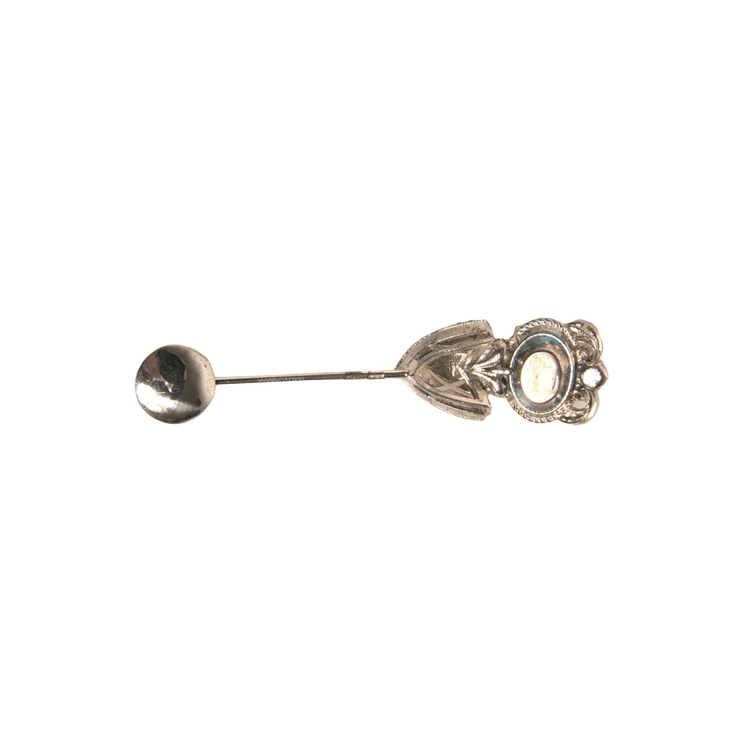 Dolce & Gabbana Silver 925 Sterling Silver Crystals Brooch