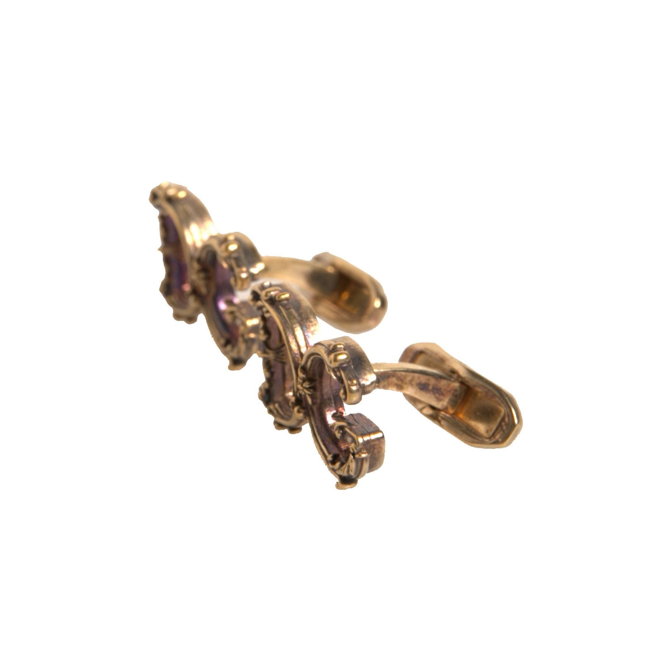 Dolce & Gabbana Gold Tone 925 Sterling Silver Cufflink