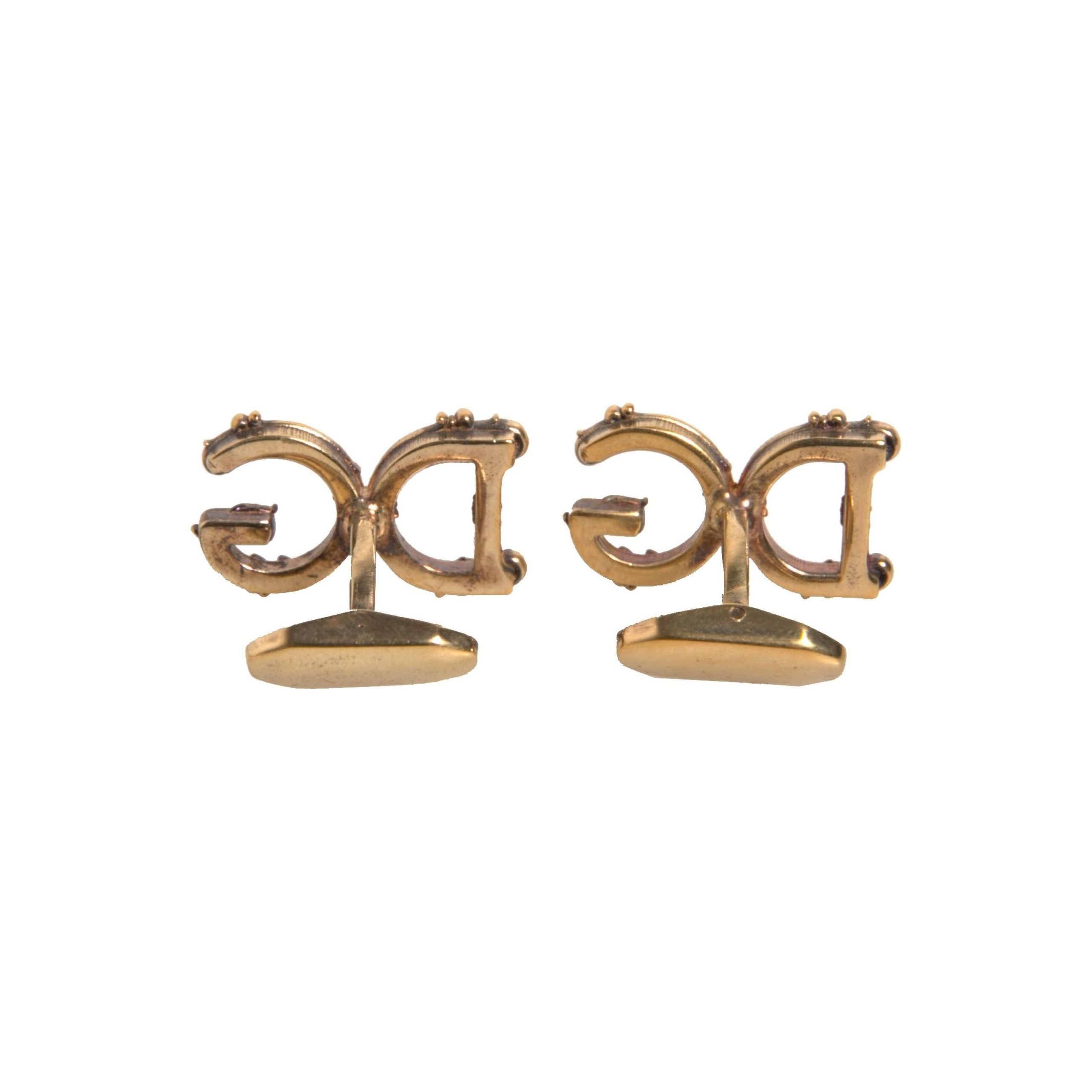 Dolce & Gabbana Gold Tone 925 Sterling Silver Cufflink