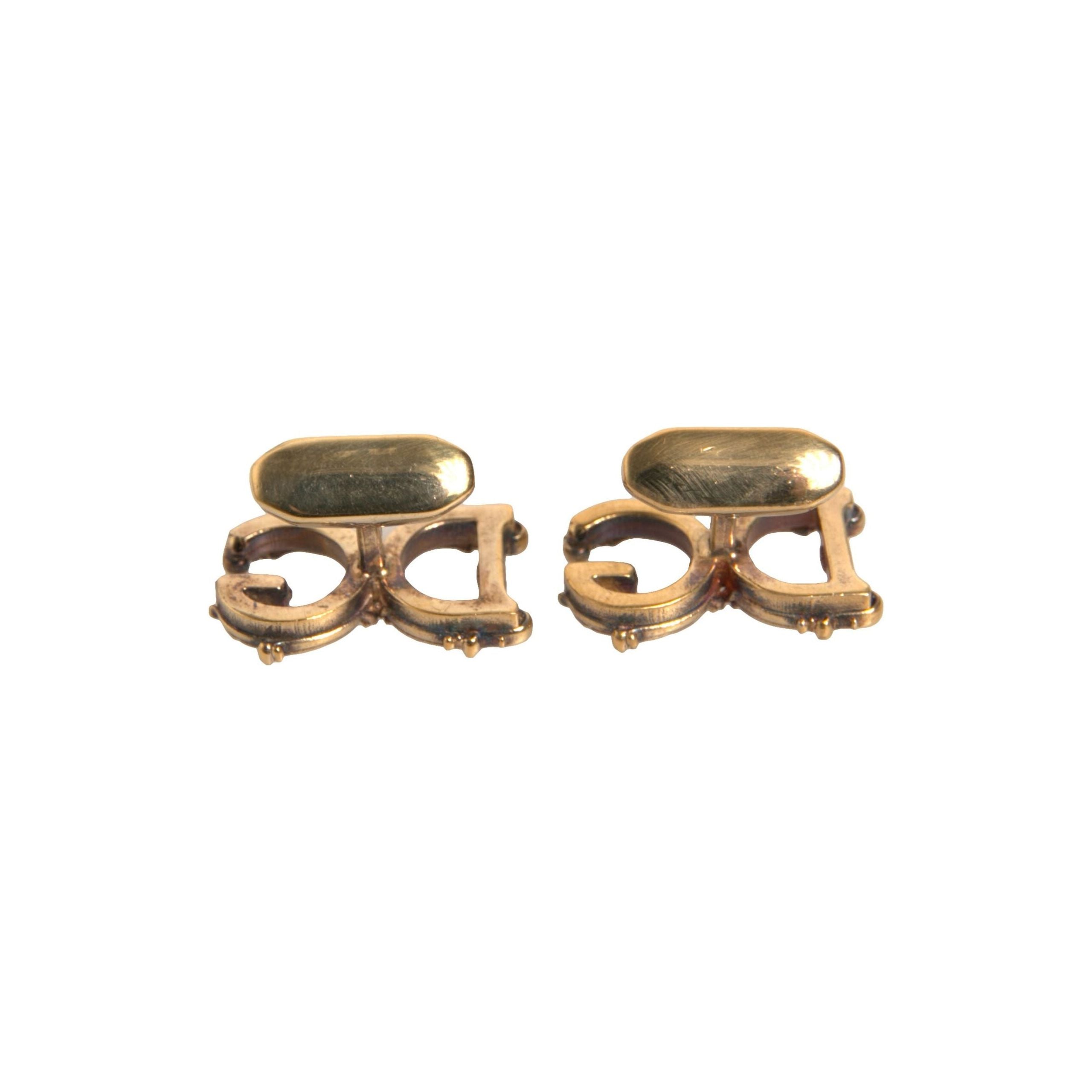 Dolce & Gabbana Gold Tone 925 Sterling Silver Cufflink