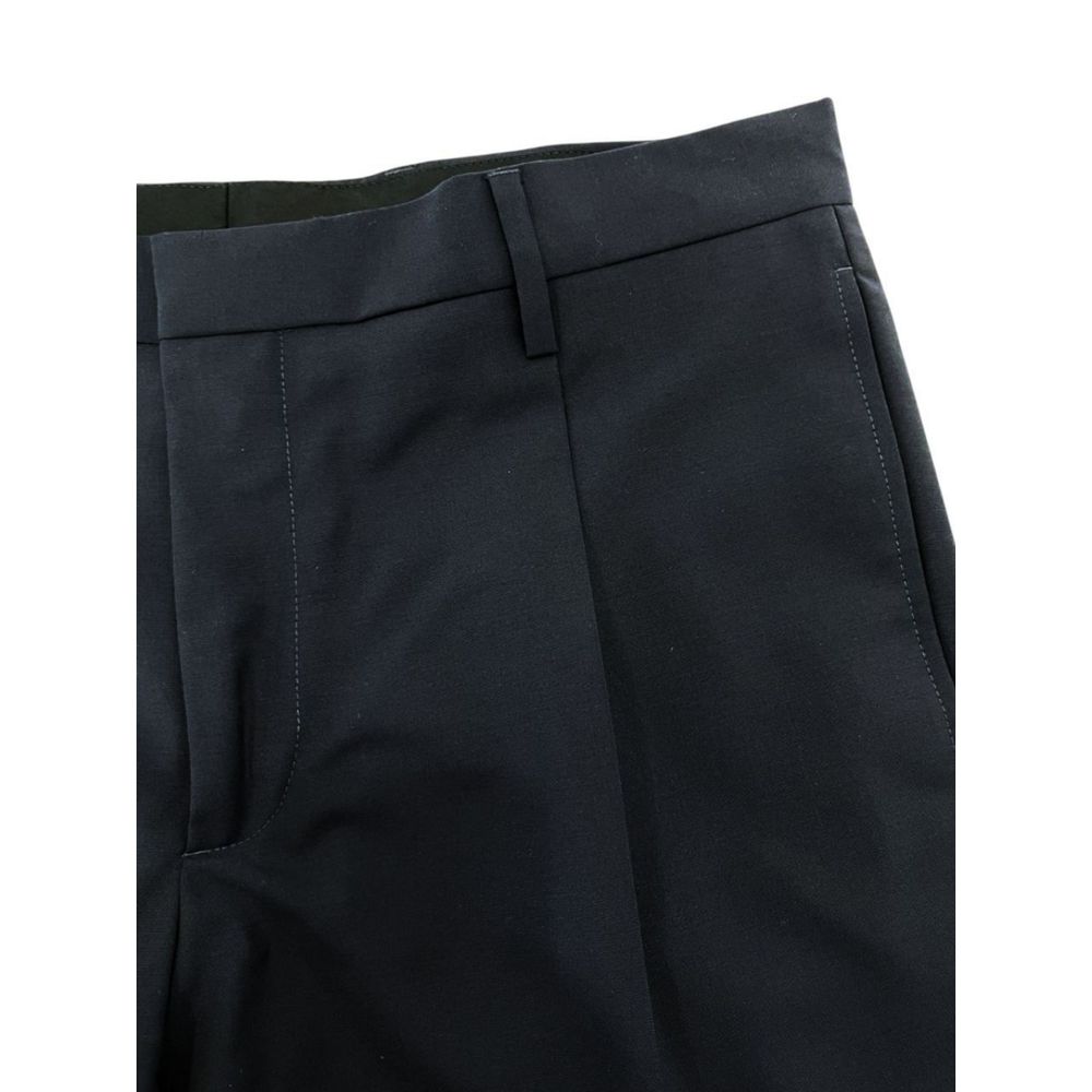 Valentino Blue Virgin Wool Trouser for Elevated Style