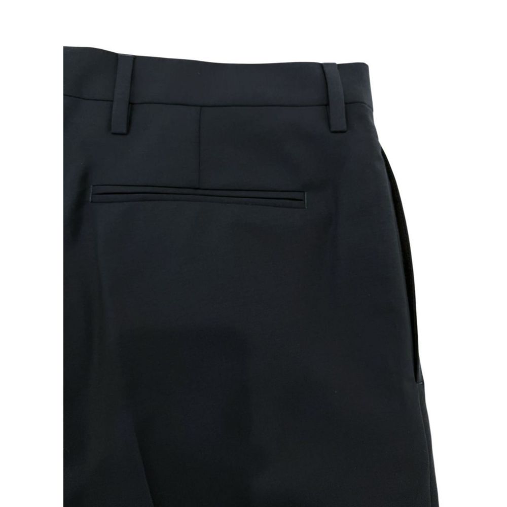 Valentino Blue Virgin Wool Trouser for Elevated Style