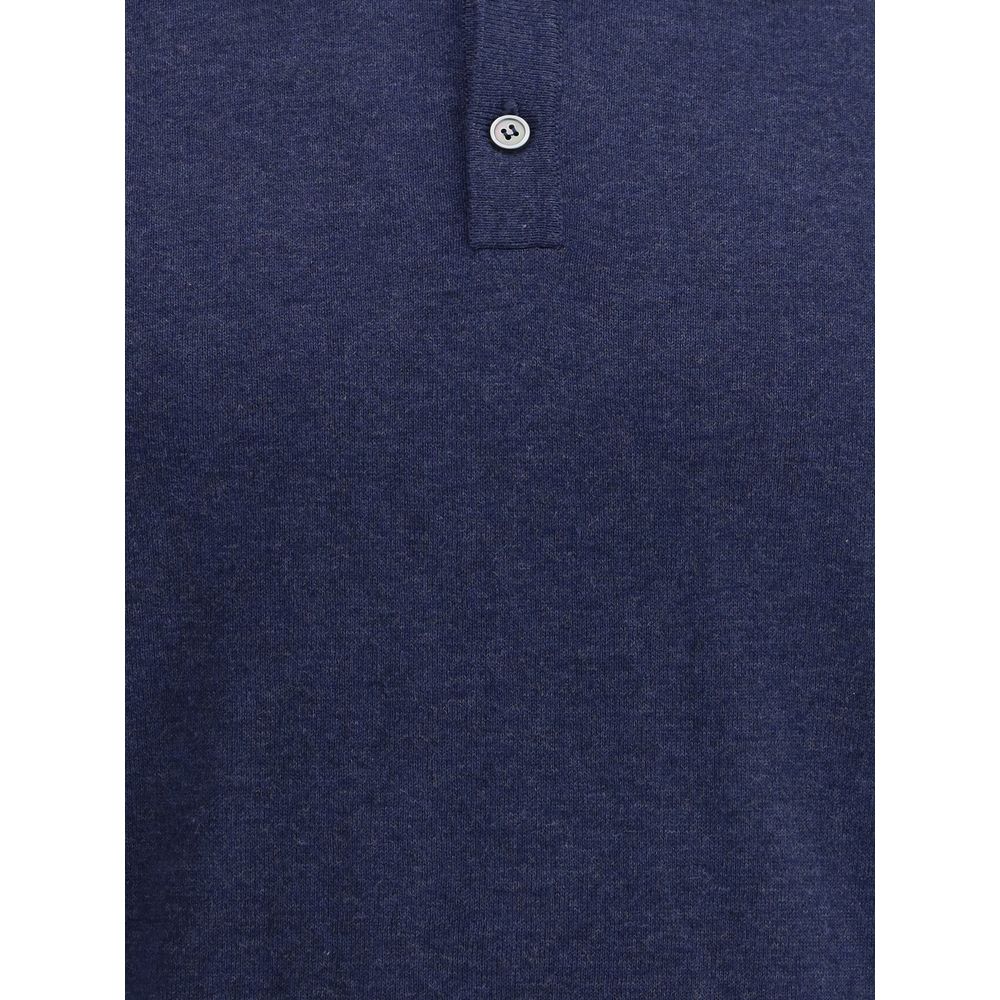 Brooksfield Navy Cotton Polo Shirt – Timeless Elegance Redefined