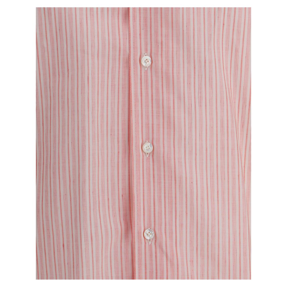 Finamore Blue Striped Shirt in Exquisite Italian Cotton