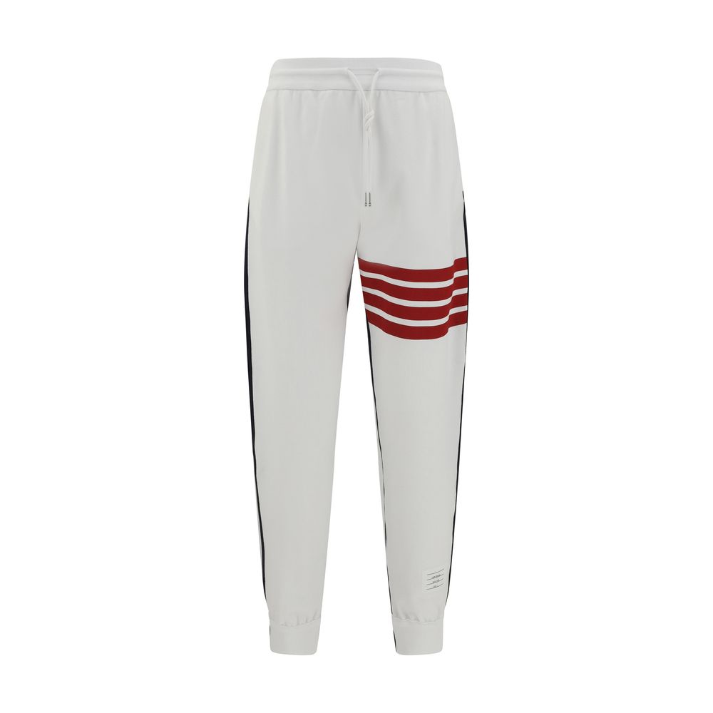 Thom Browne Grey Cotton Sweatpants for Elevated Style