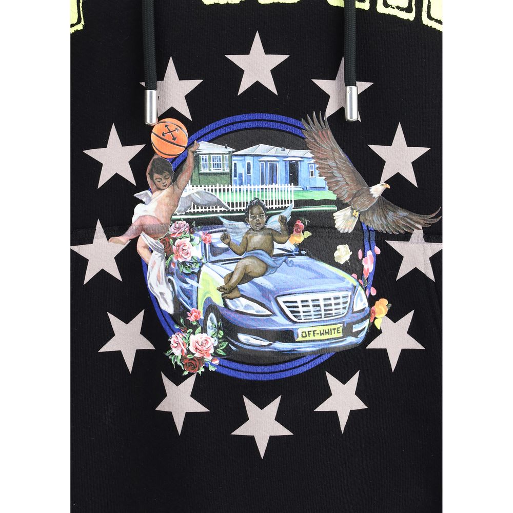 Off-White Fresco Cotton Hoodie for Urban Sophistication