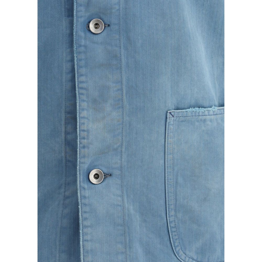 Margiela Blue Cotton Denim Jacket - Effortless Luxury Redefined