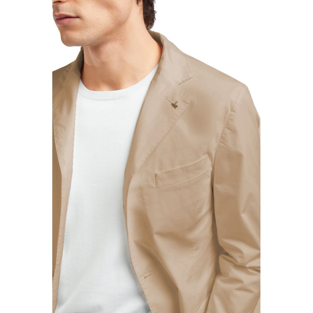 AT.P.CO Beige Cotton Blazer for Timeless Elegance