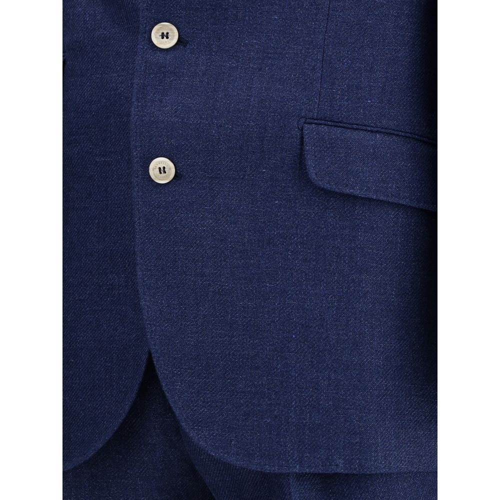Brunello Cucinelli Beige Linen Suit for Timeless Sophistication