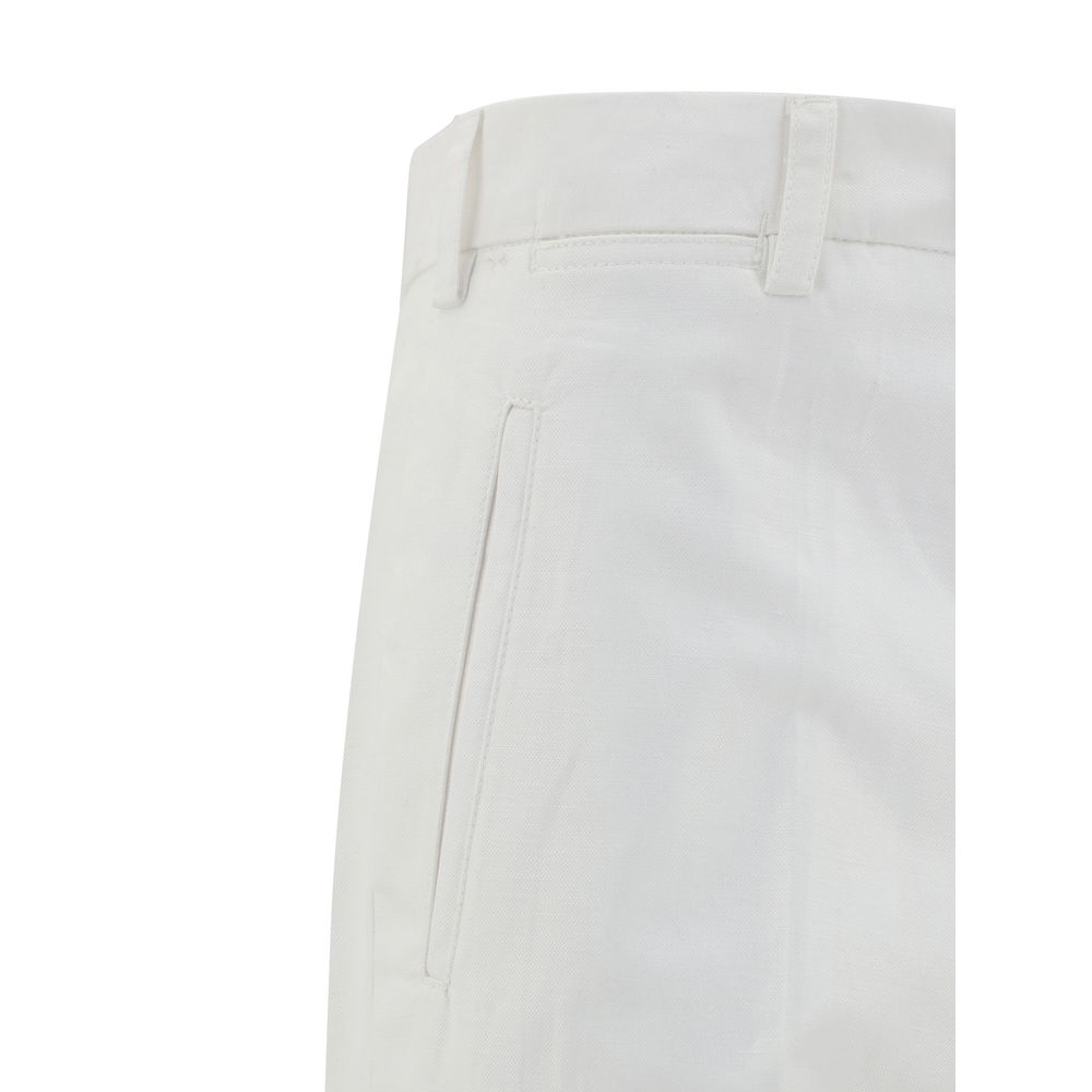 Germano Navy Cotton Pants: Effortless Elegance Redefined