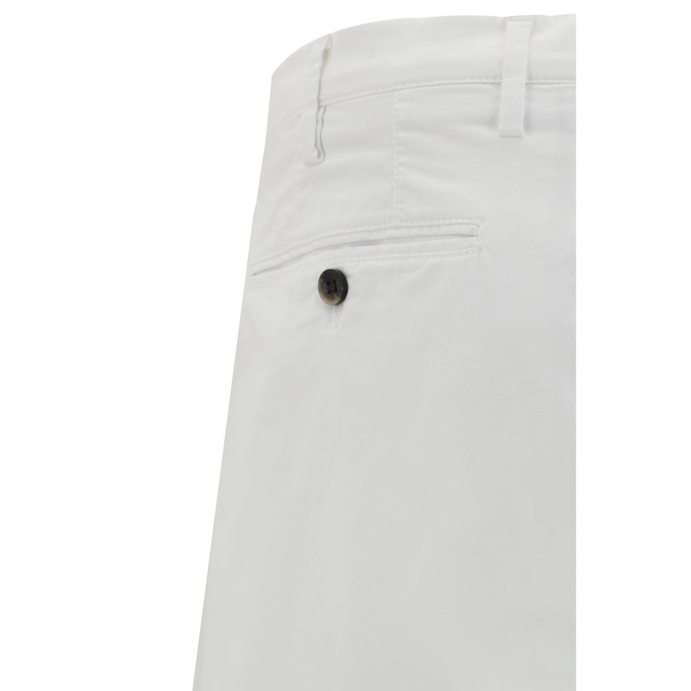 Germano Beige Cotton Pants for Effortless Sophistication