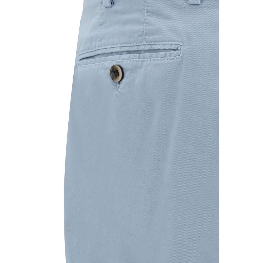 Germano Beige Cotton Pants - Effortless Elegance Redefined