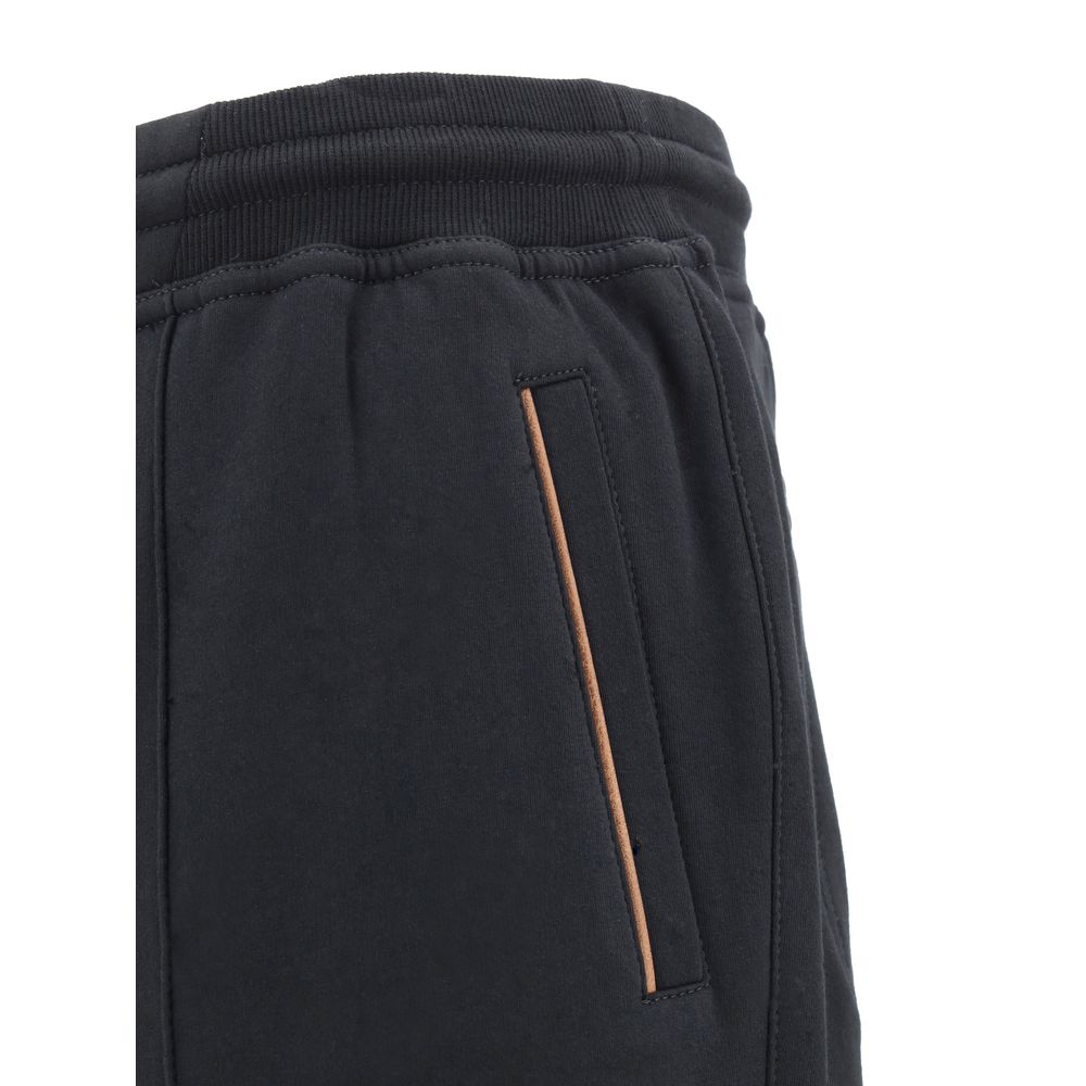 Brunello Cucinelli Grey Premium Cotton Sweatpants