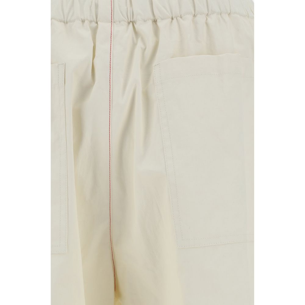 Ferragamo Beige Linen Cargo Pants with Elegant Design and Craftsmanship